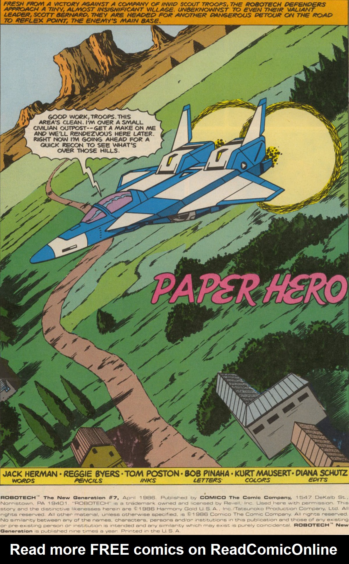 Read online Robotech The New Generation comic -  Issue #7 - 3