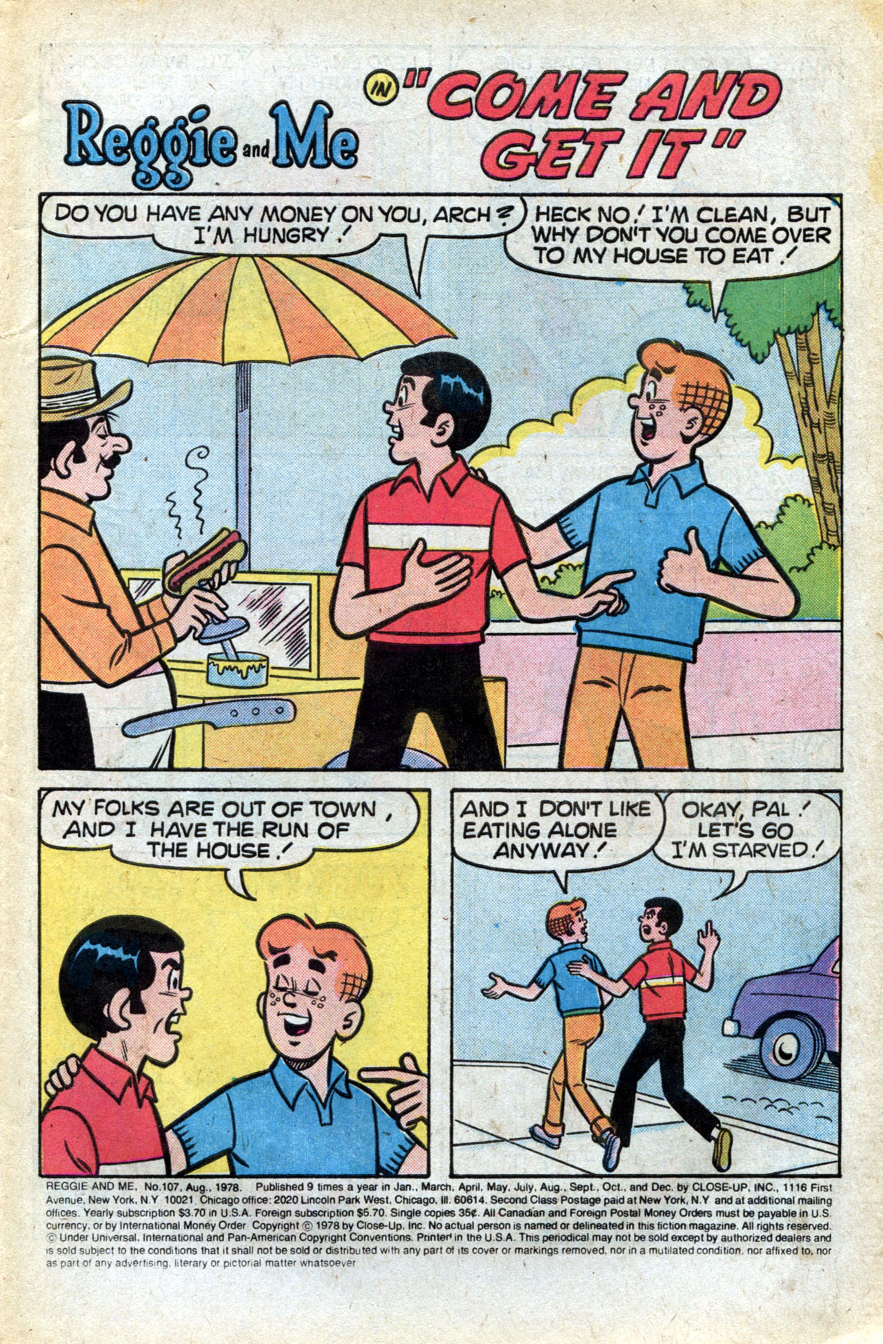 Read online Reggie and Me (1966) comic -  Issue #107 - 3