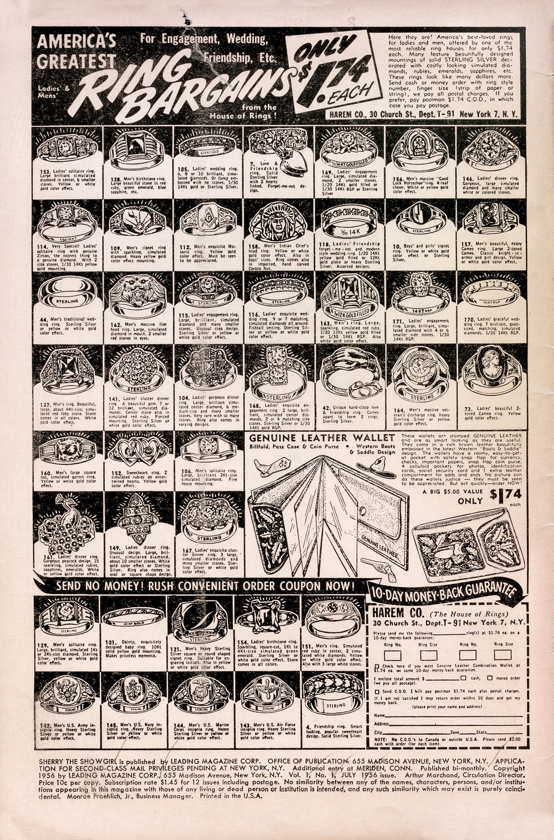 Read online Sherry the Showgirl (1956) comic -  Issue #1 - 2