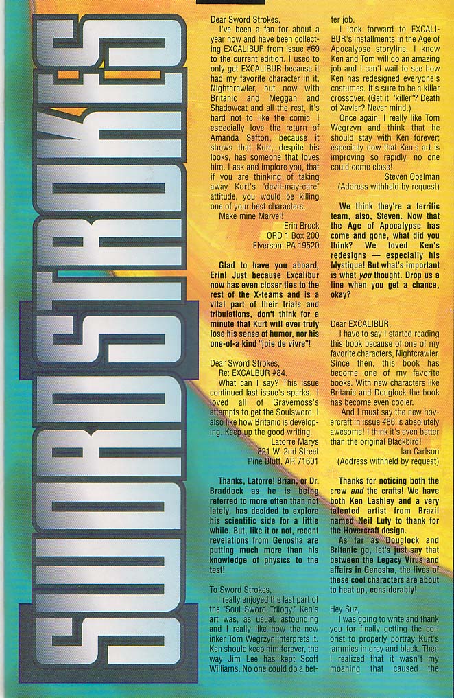 Read online Excalibur (1988) comic -  Issue #88 - 24