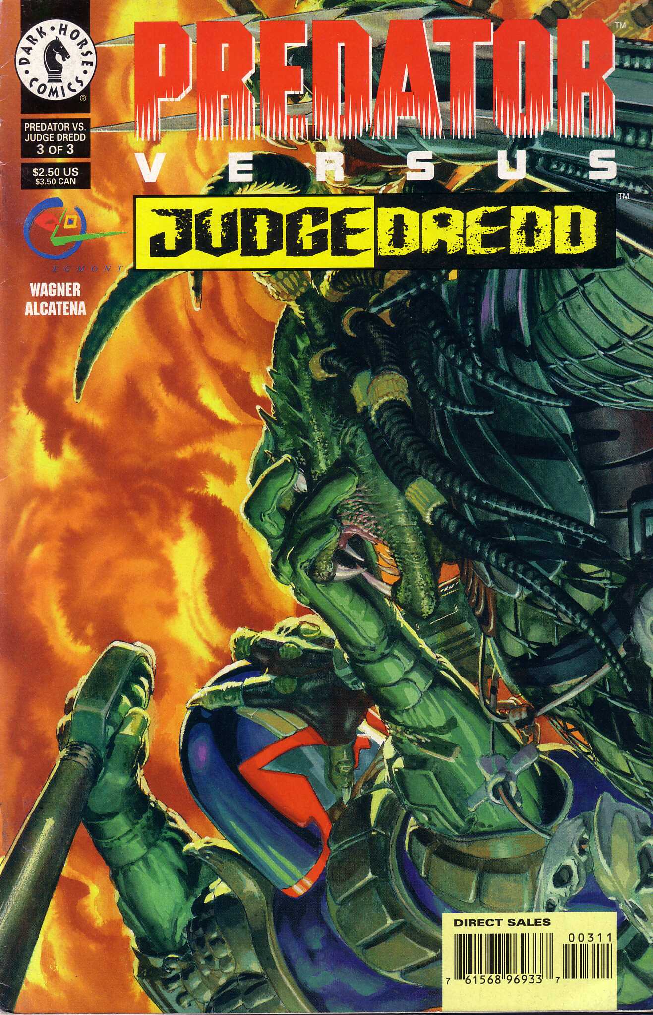 Read online Predator Versus Judge Dredd comic -  Issue #3 - 1