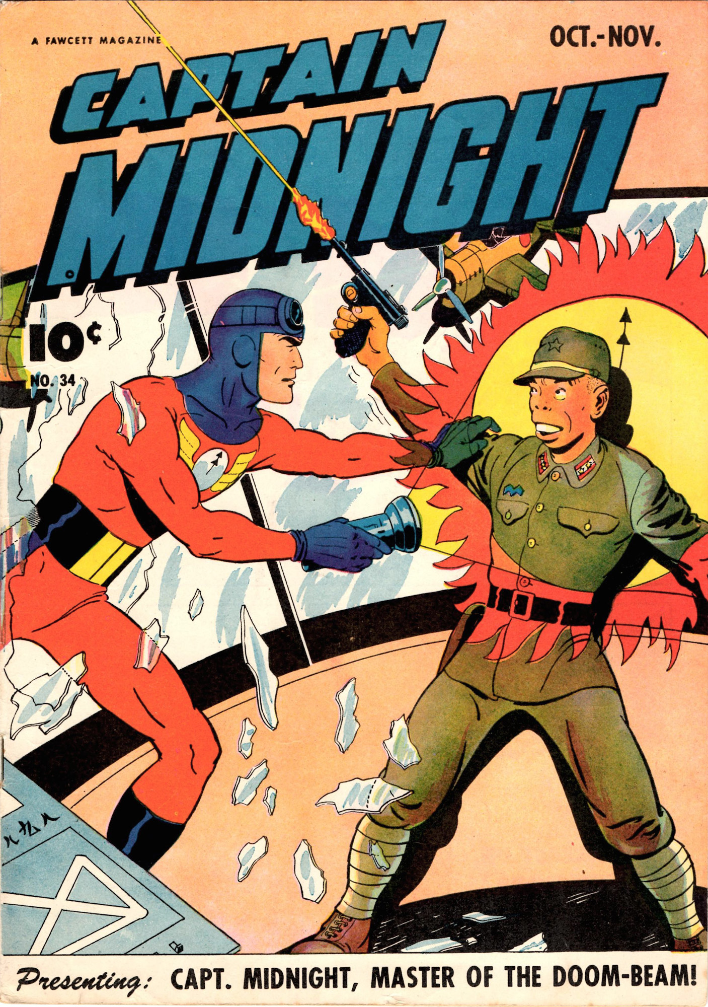 Read online Captain Midnight (1942) comic -  Issue #34 - 1