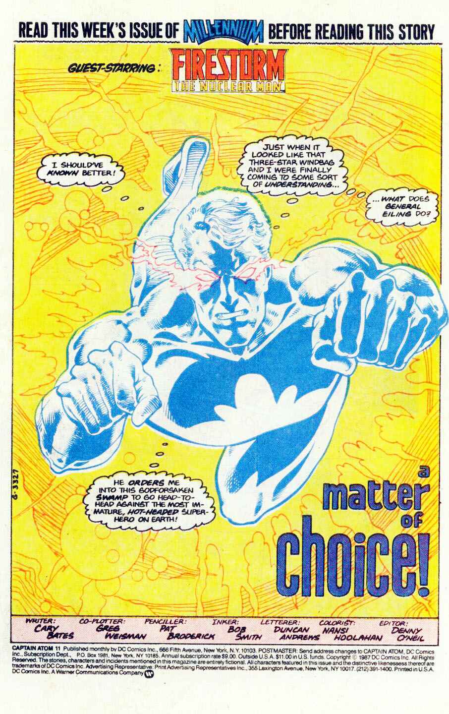Read online Captain Atom (1987) comic -  Issue #11 - 2
