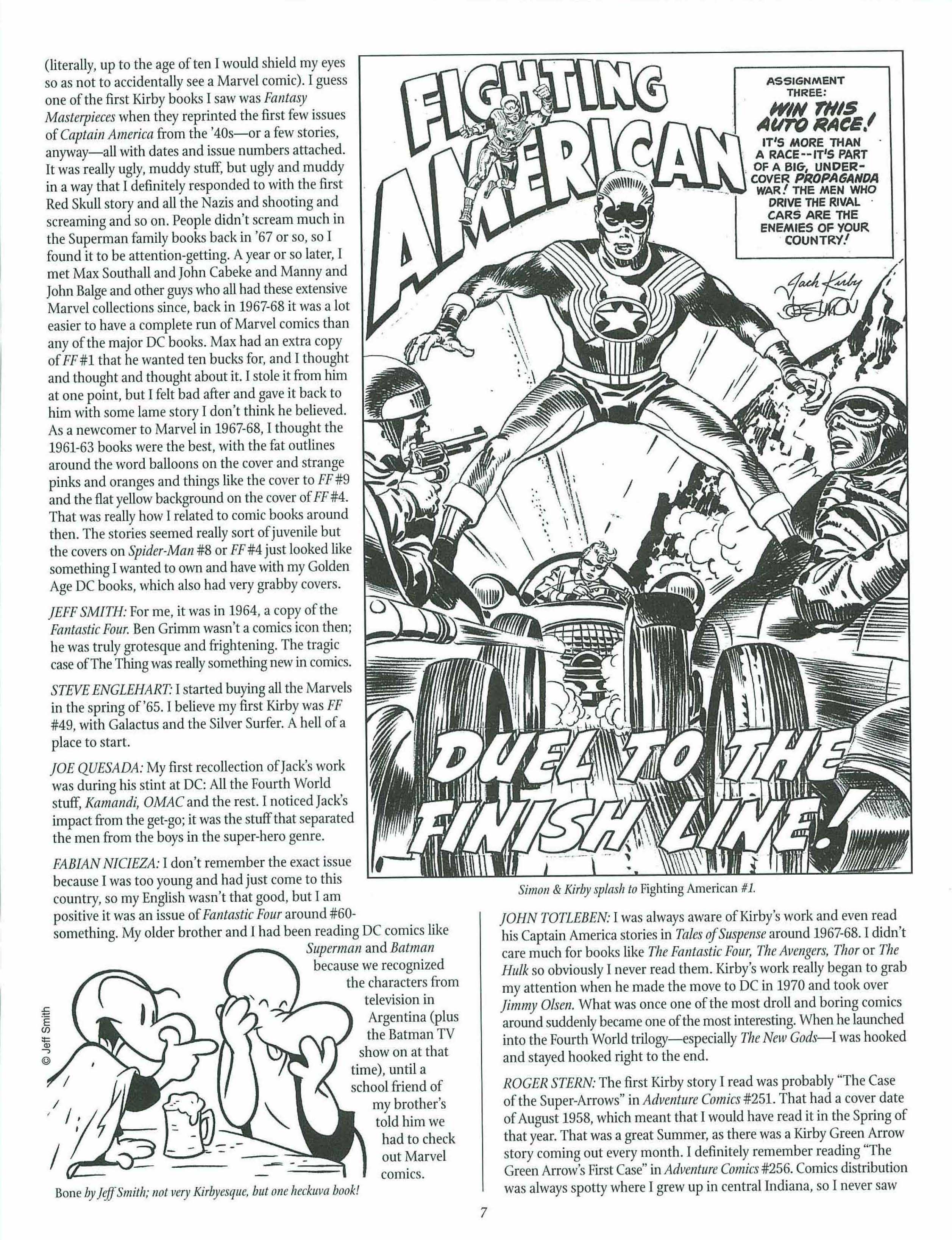 Read online The Jack Kirby Collector comic -  Issue #27 - 7