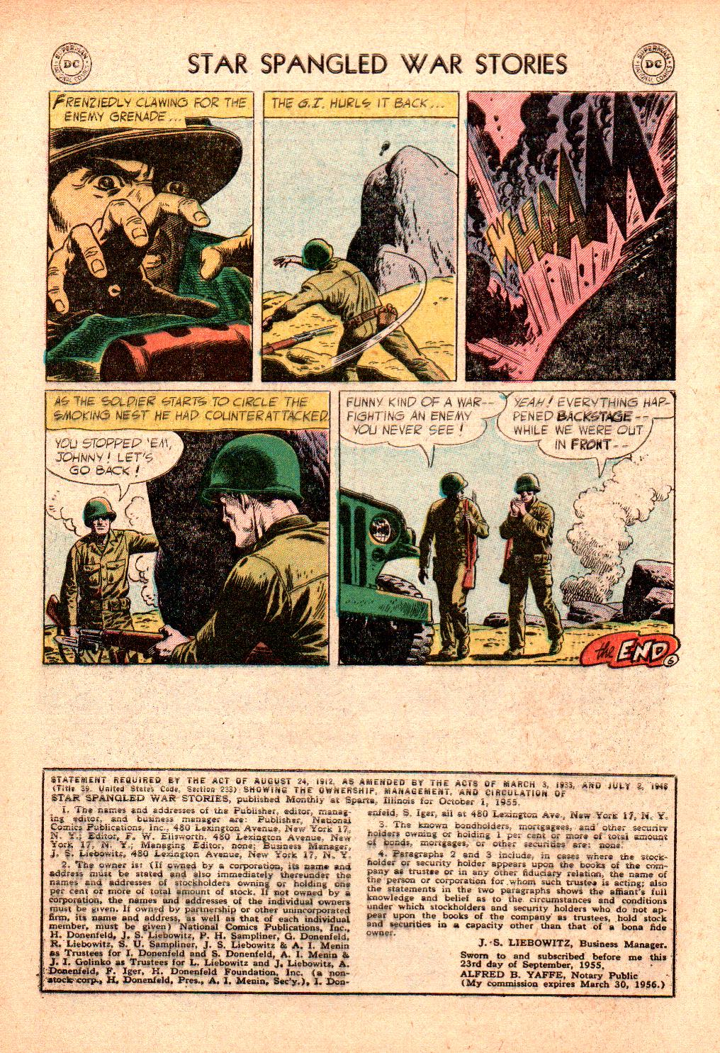 Read online Star Spangled War Stories (1952) comic -  Issue #42 - 32