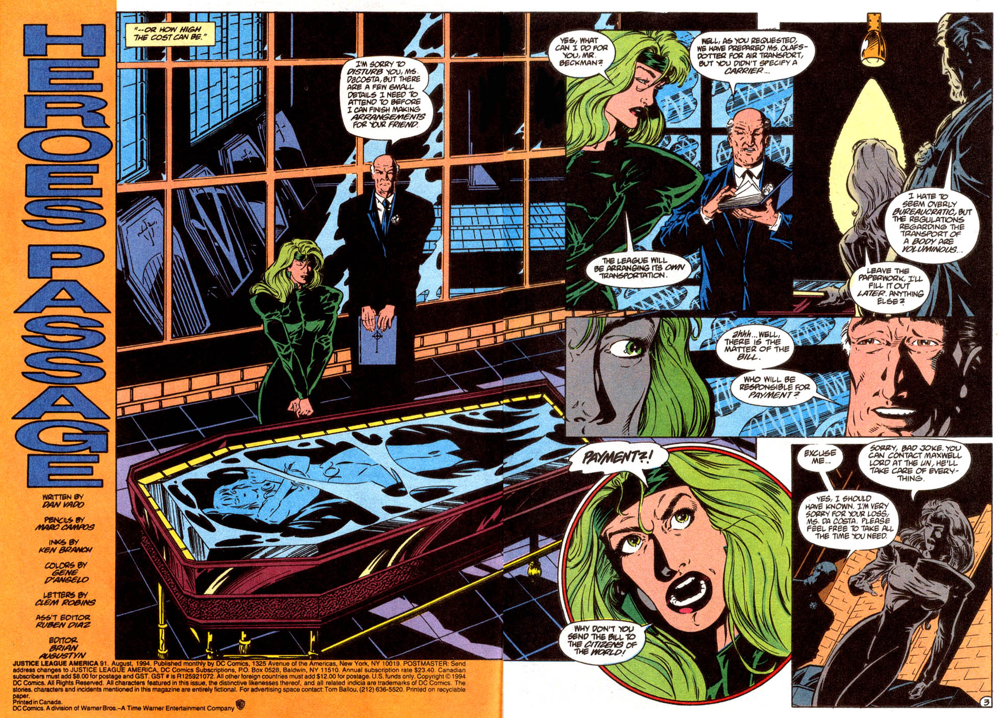 Read online Justice League America comic -  Issue #91 - 3