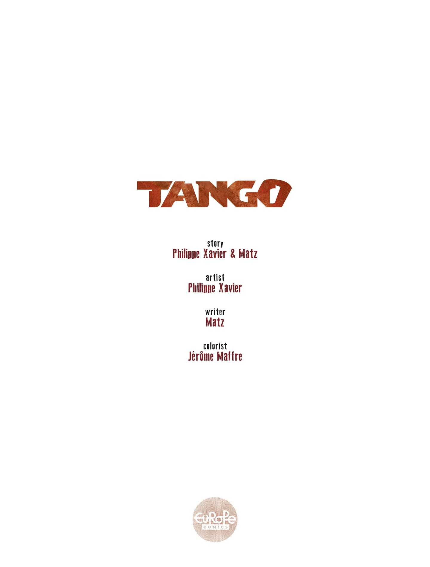 Read online Tango comic -  Issue #3 - 2