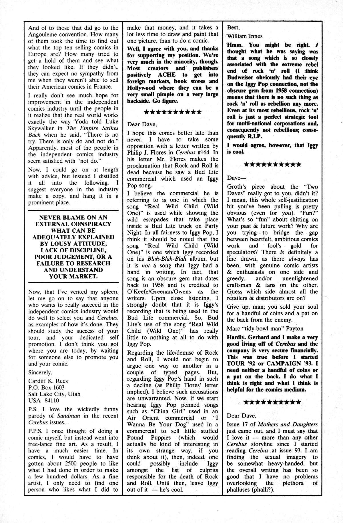 Read online Cerebus comic -  Issue #169 - 28