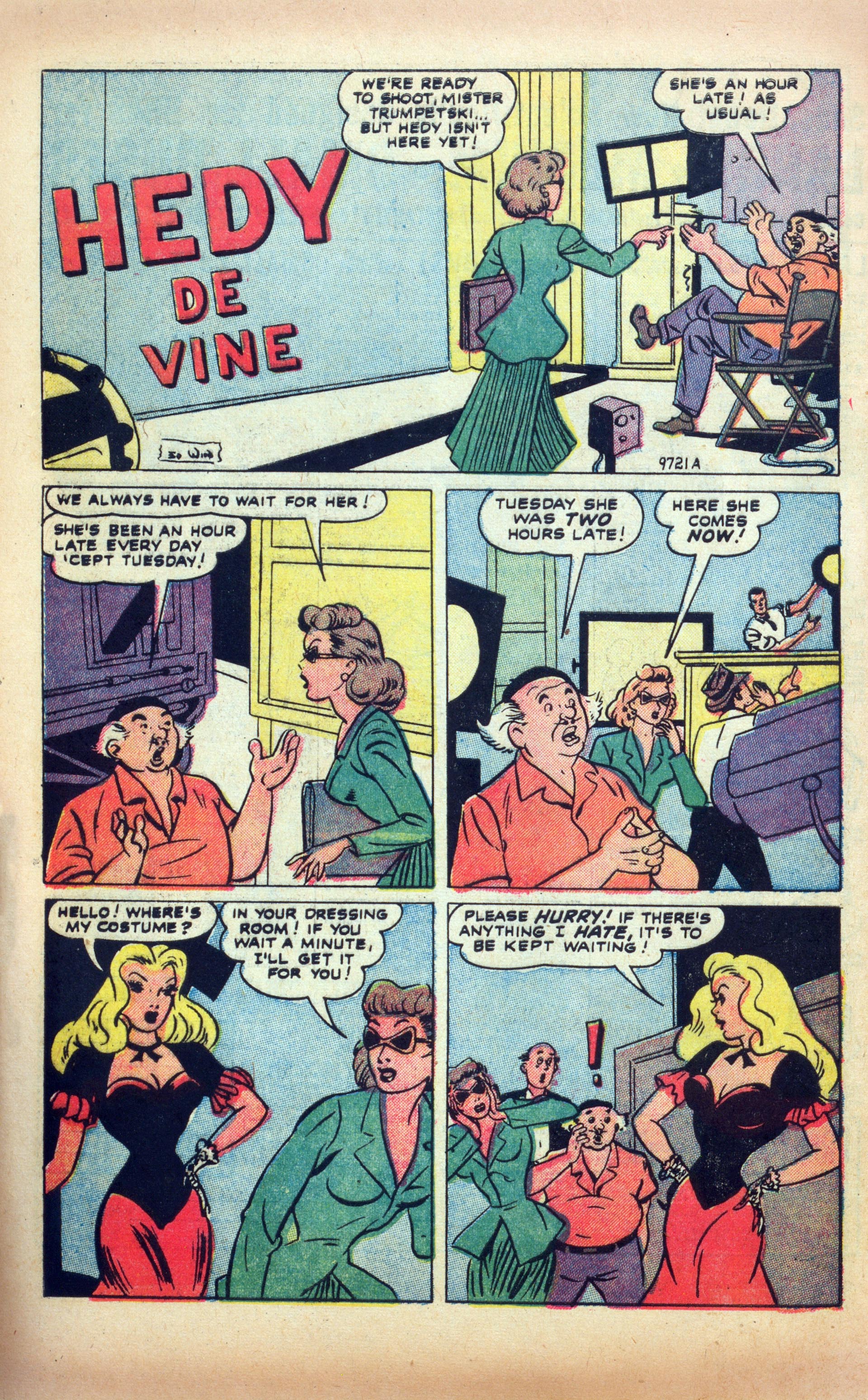 Read online Hedy Of Hollywood Comics comic -  Issue #48 - 28