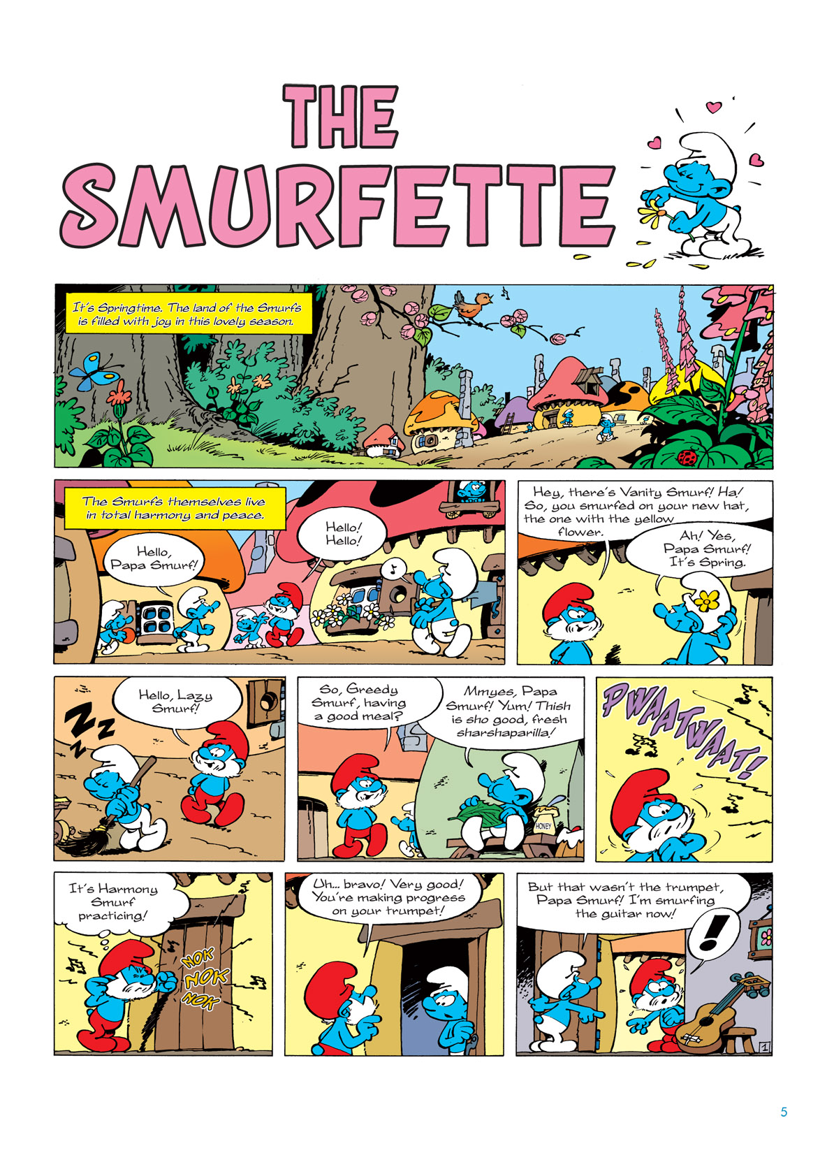 Read online The Smurfs comic -  Issue #4 - 5