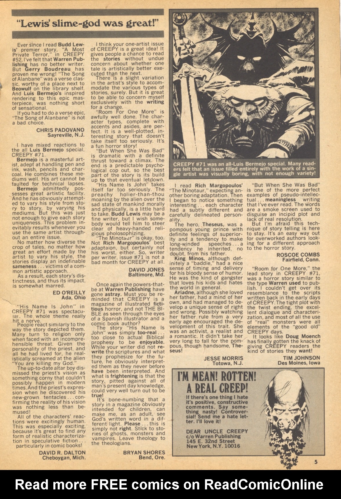 Read online Creepy (1964) comic -  Issue #73 - 5