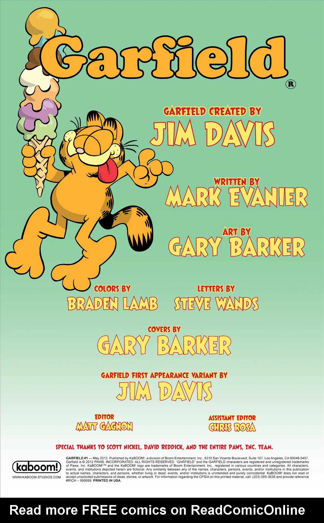 Read online Garfield comic -  Issue #1 - 4