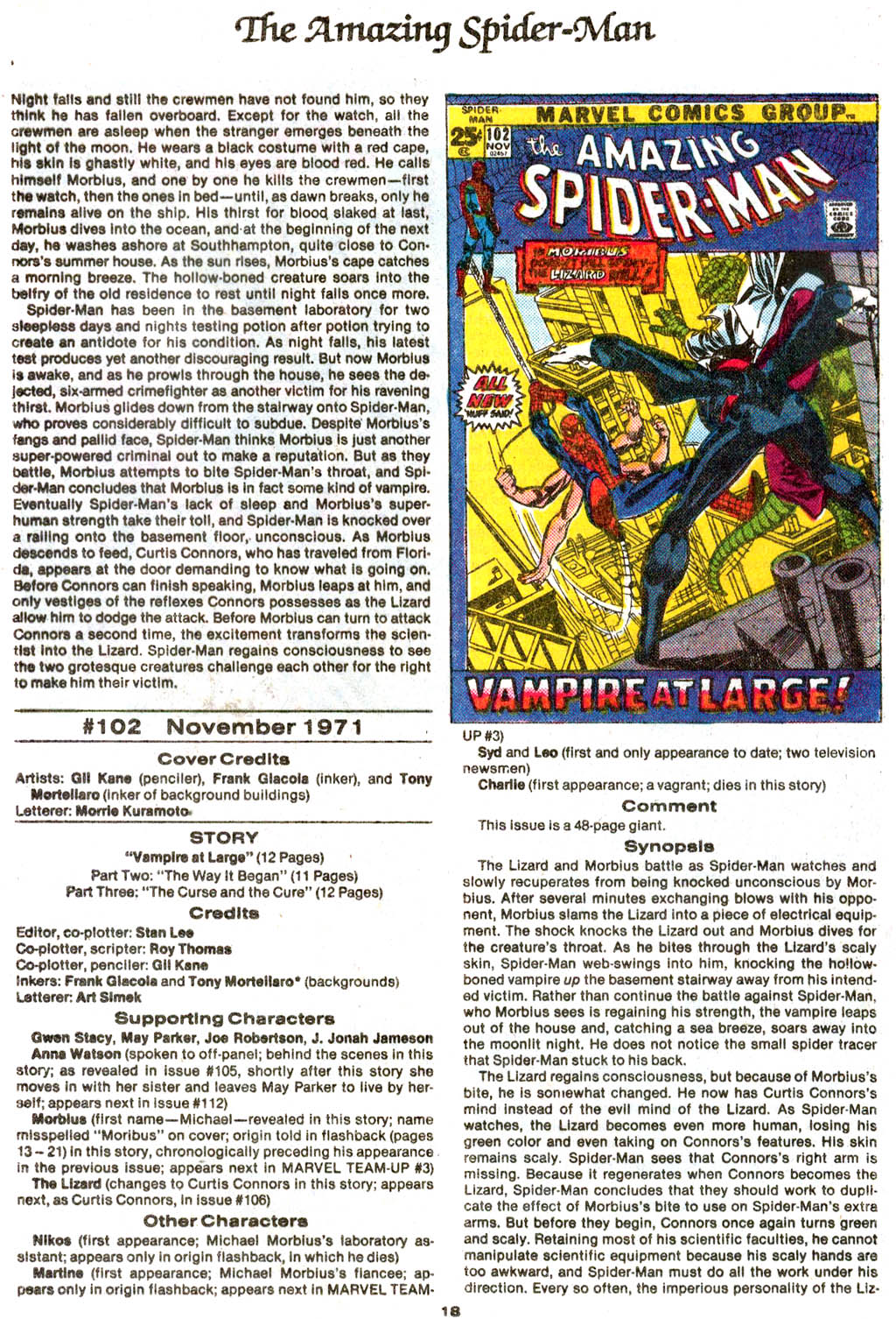 Read online The Official Marvel Index to The Amazing Spider-Man comic -  Issue #4 - 20