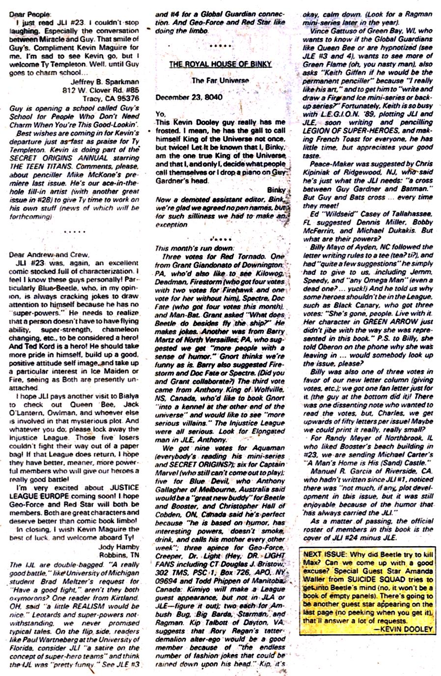 Read online Justice League America comic -  Issue #26 - 25