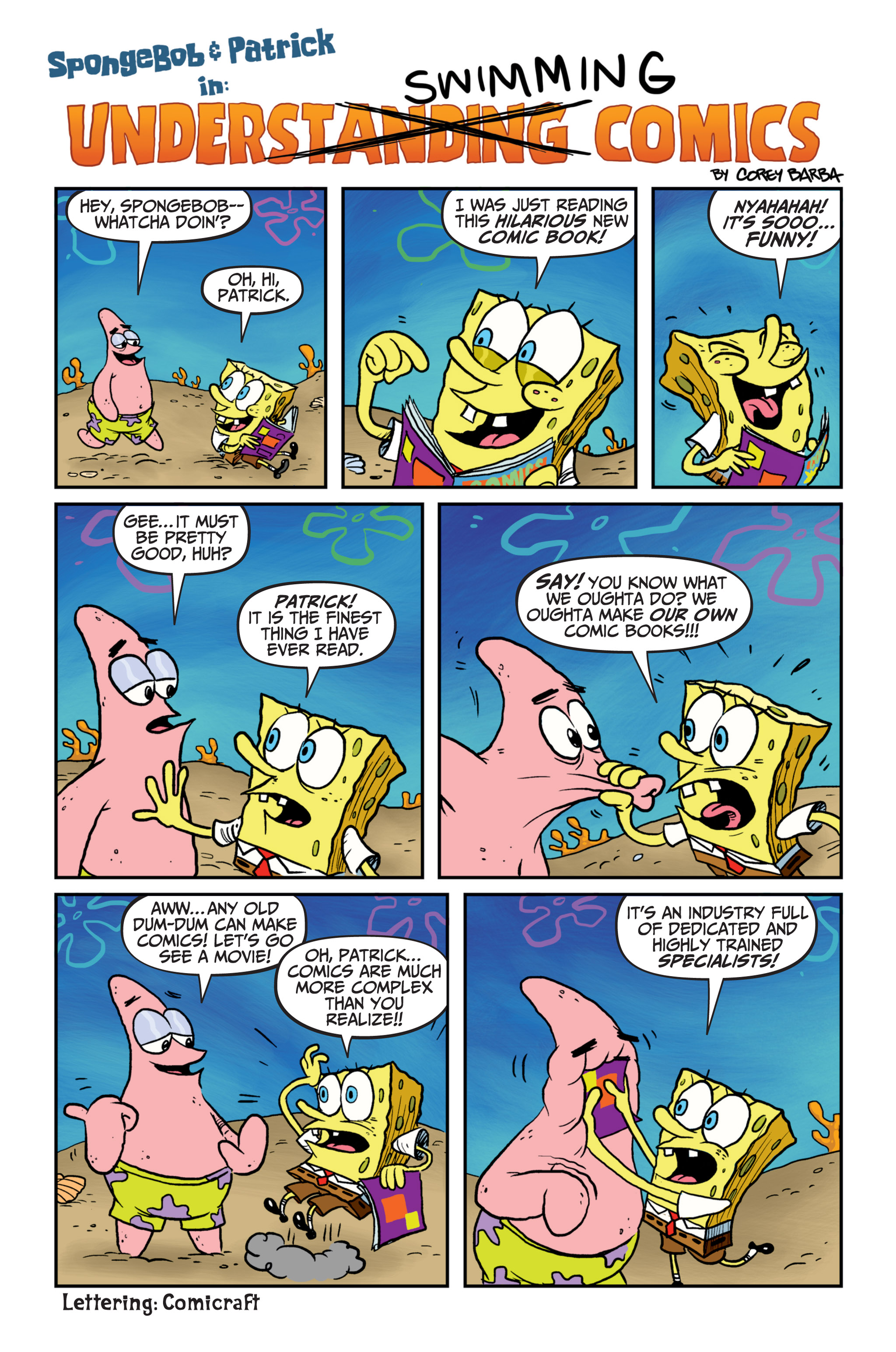 Read online Spongebob Freestyle Funnies comic -  Issue # FCBD 2014 - 21