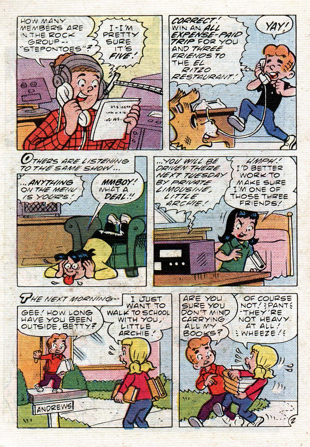 Read online Little Archie Comics Digest Magazine comic -  Issue #33 - 125
