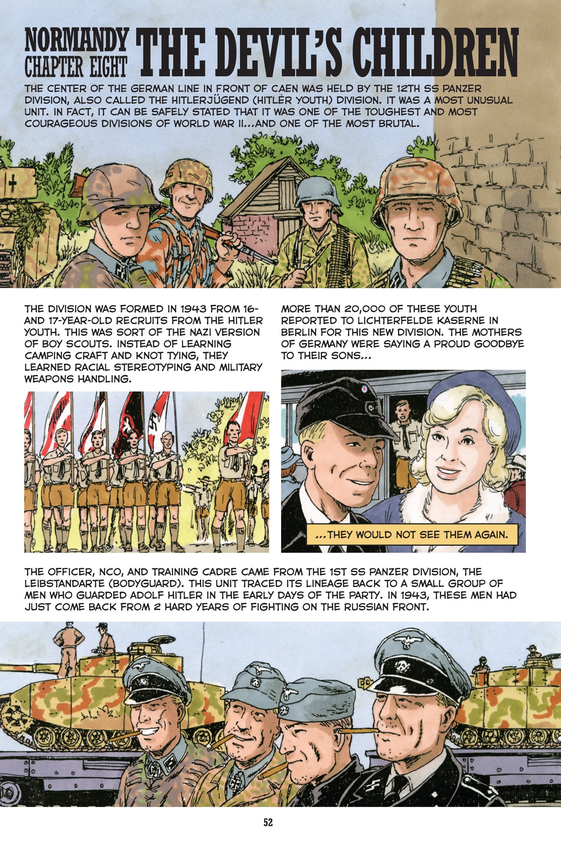 Read online Normandy: A Graphic History of D-Day, the Allied Invasion of Hitler's Fortress Europe comic -  Issue # TPB - 53