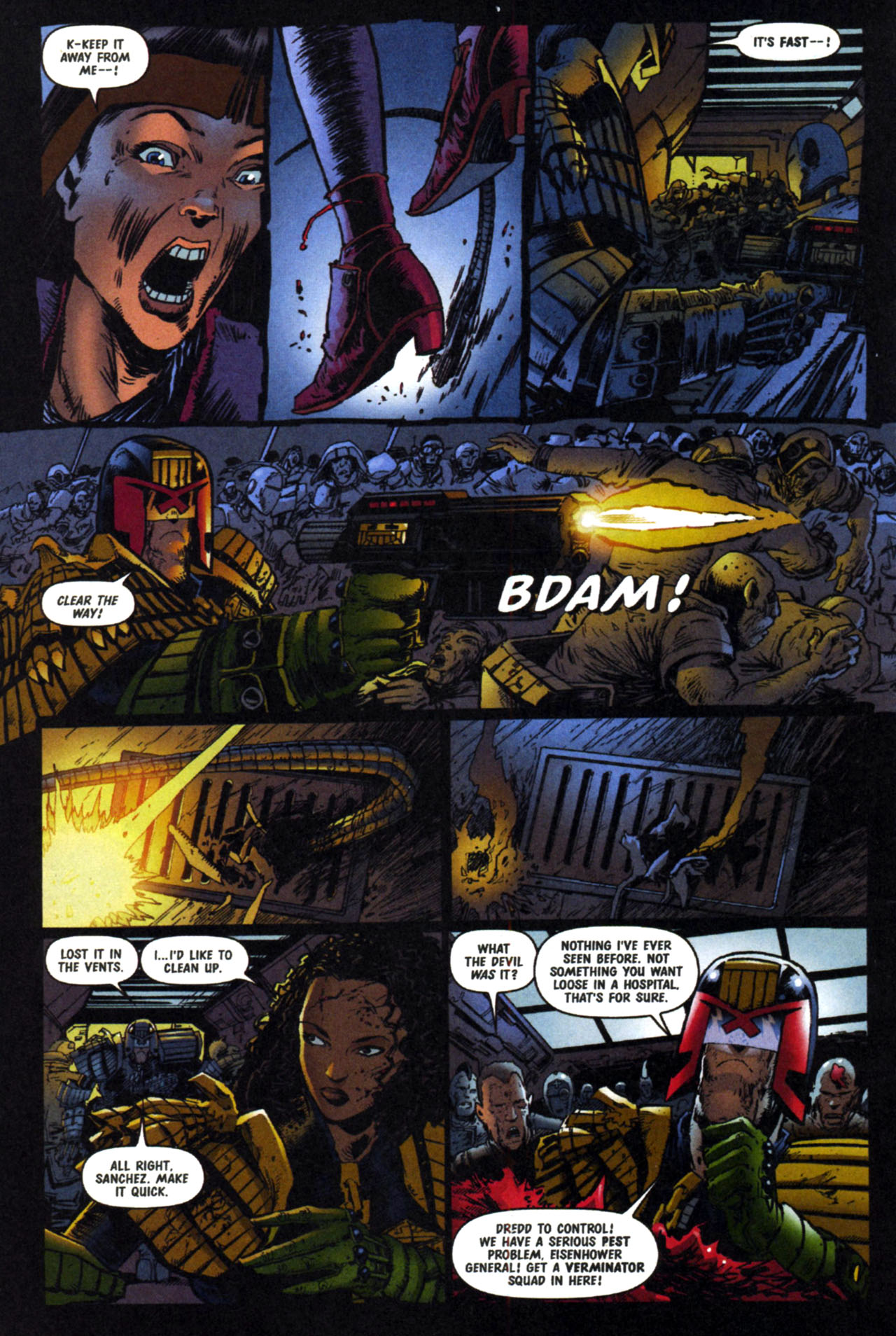 Read online Judge Dredd Vs. Aliens:  Incubus comic -  Issue #1 - 12