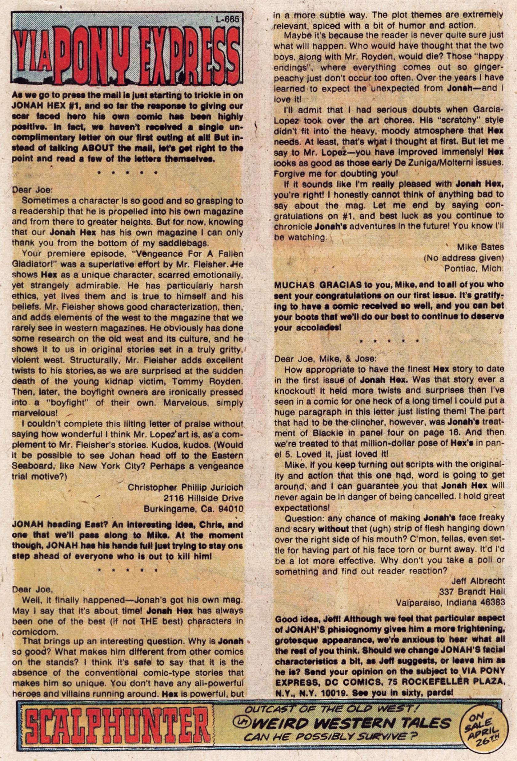 Read online Jonah Hex (1977) comic -  Issue #3 - 32