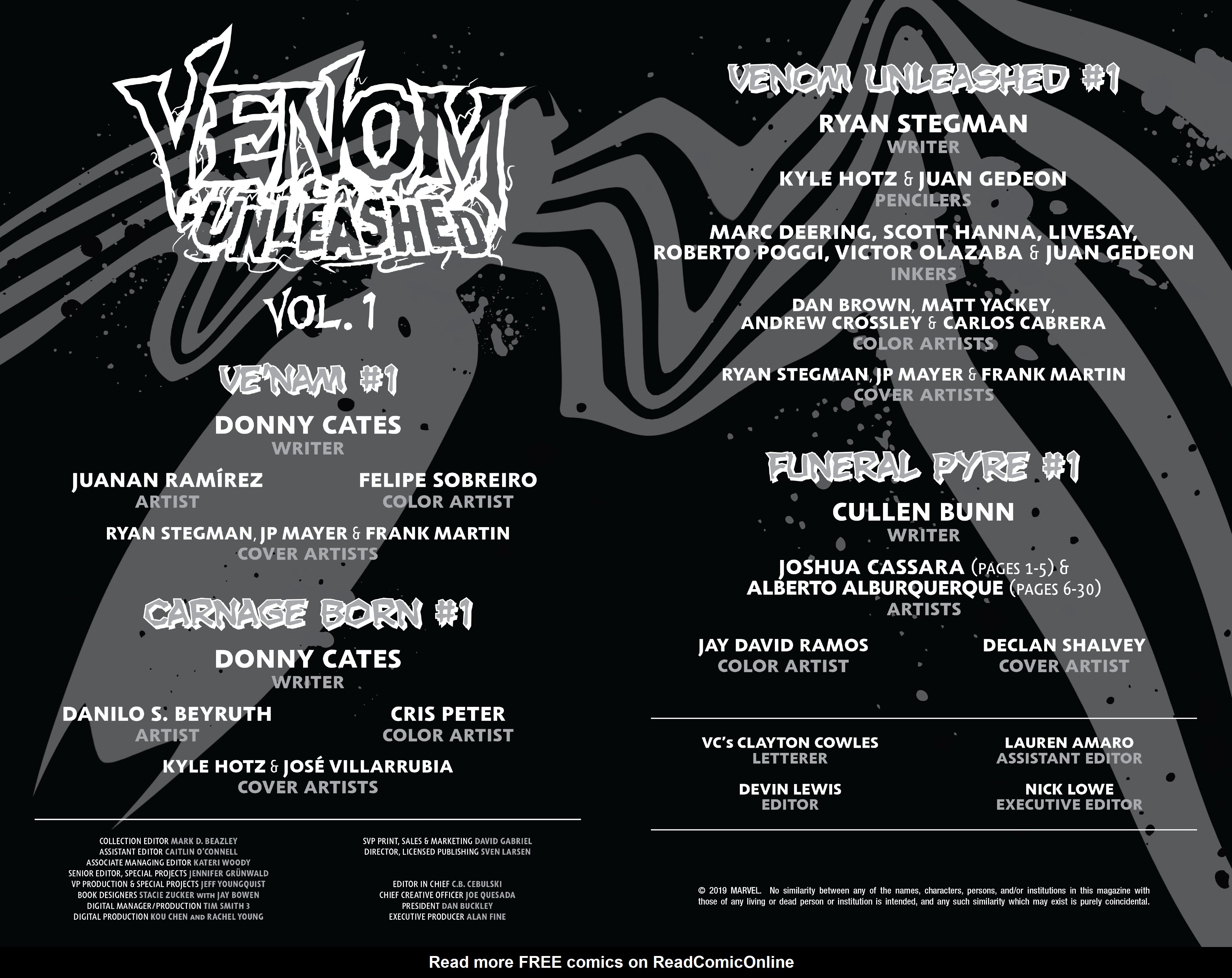 Read online Venom Unleashed comic -  Issue # TPB - 3