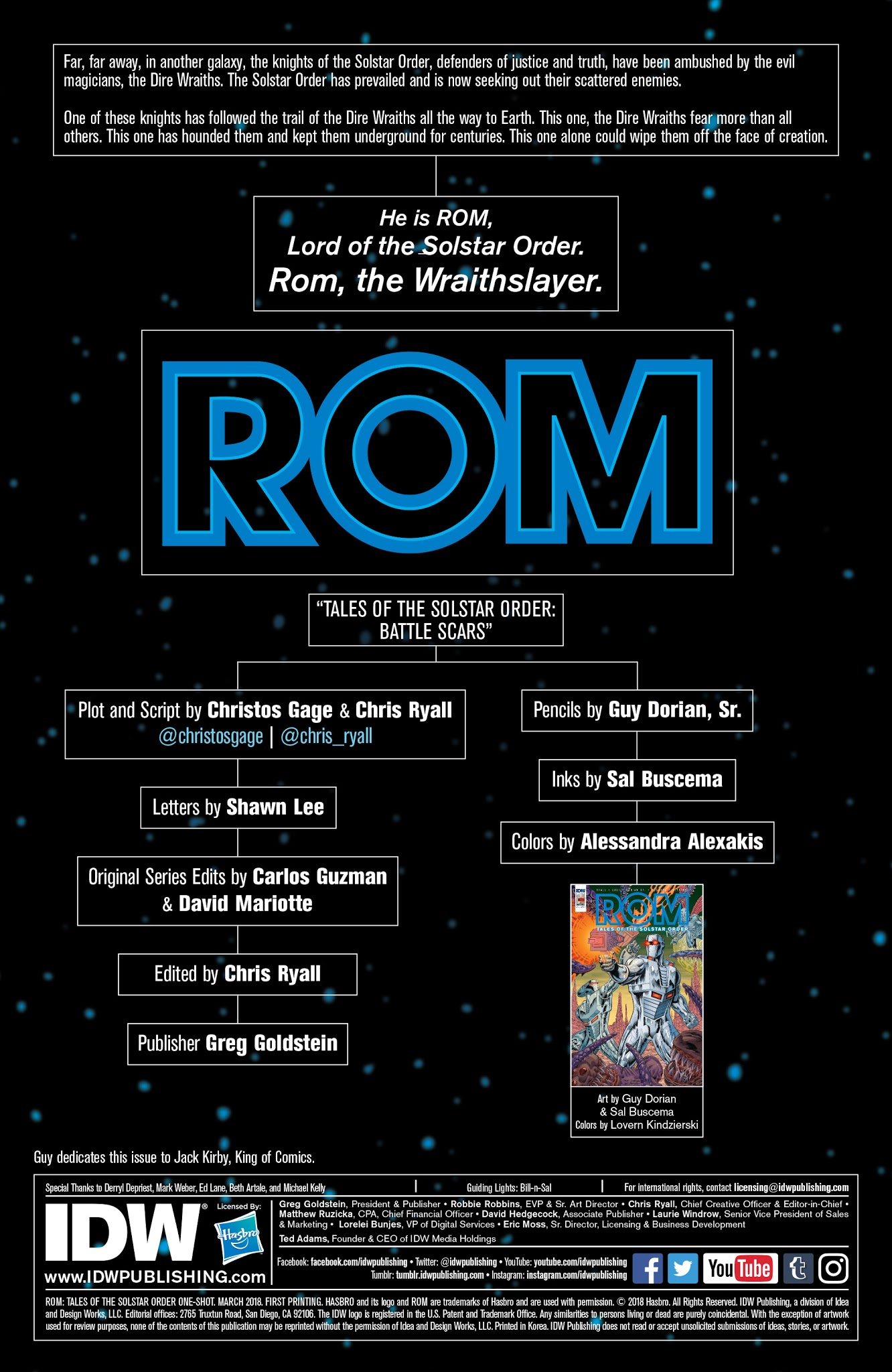 Read online ROM: Tales of the Solstar Order One-Shot comic -  Issue # Full - 2