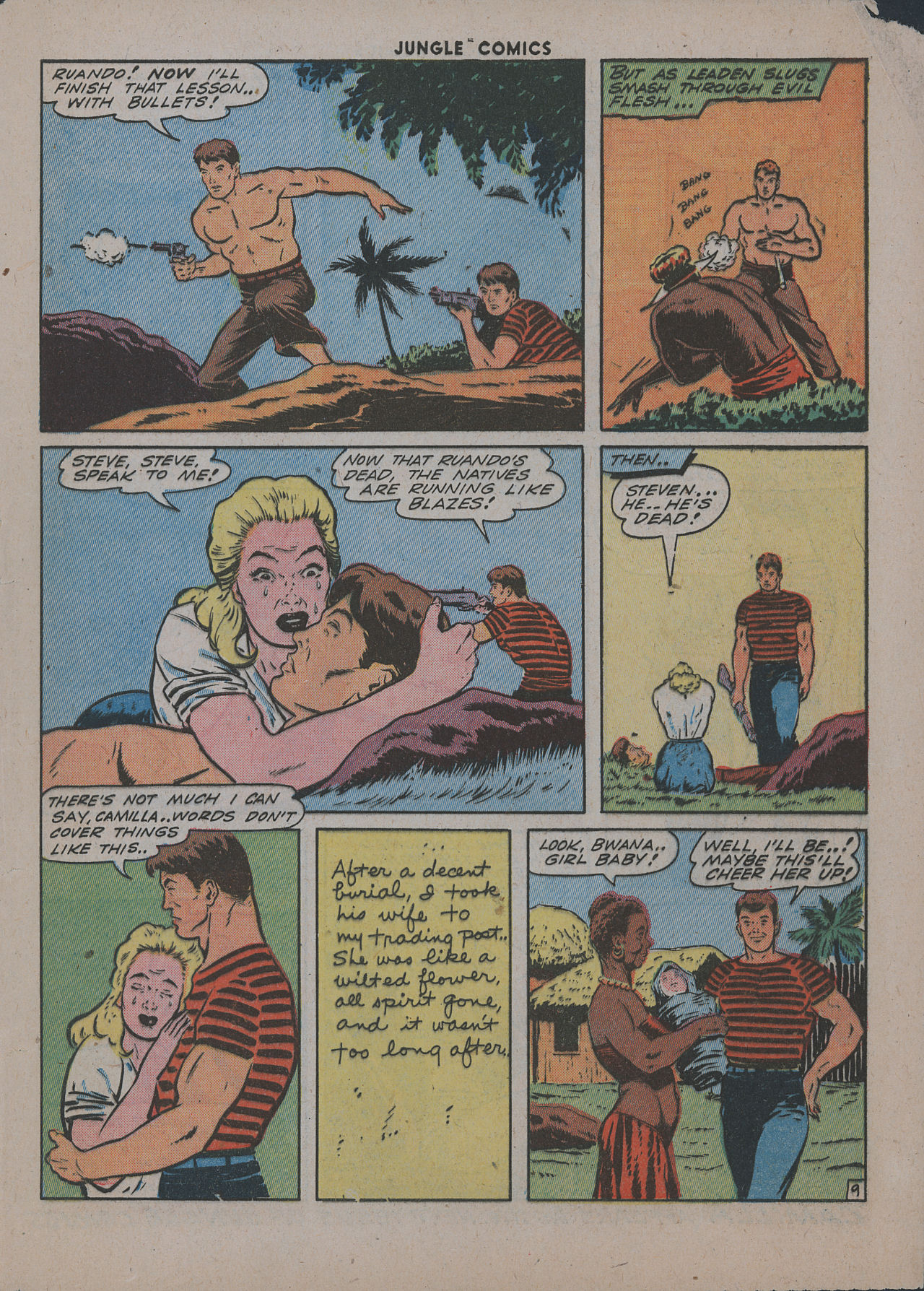 Read online Jungle Comics comic -  Issue #48 - 57