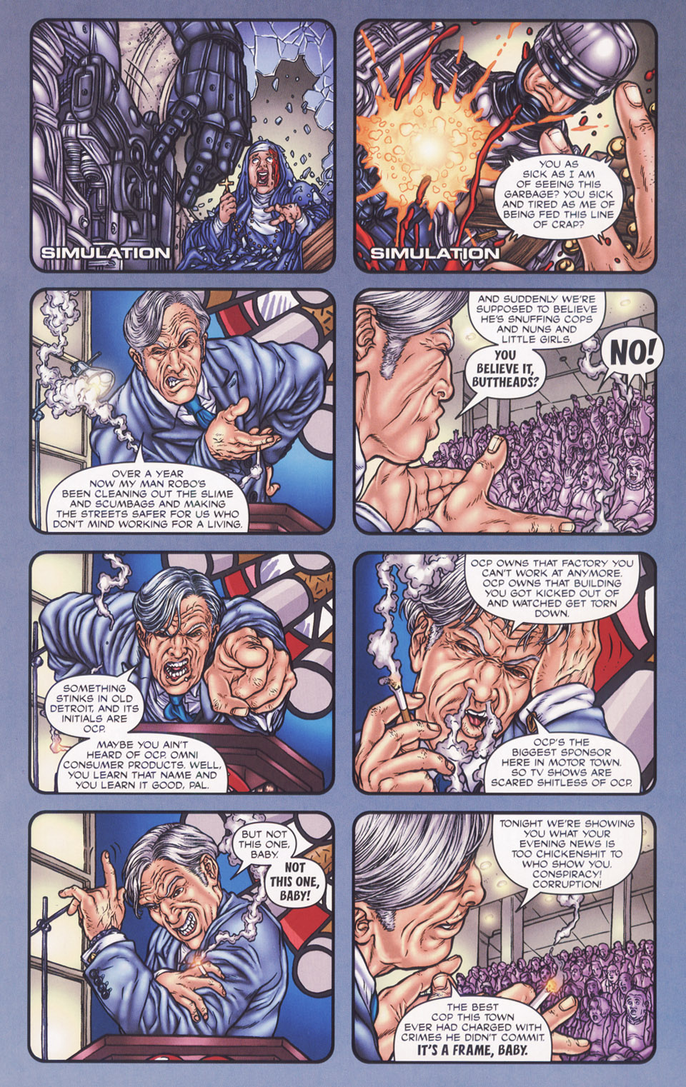 Read online Frank Miller's Robocop comic -  Issue #6 - 17
