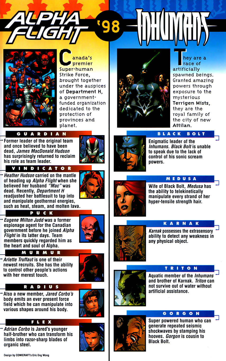 Read online Alpha Flight / Inhumans '98 comic -  Issue # Full - 2