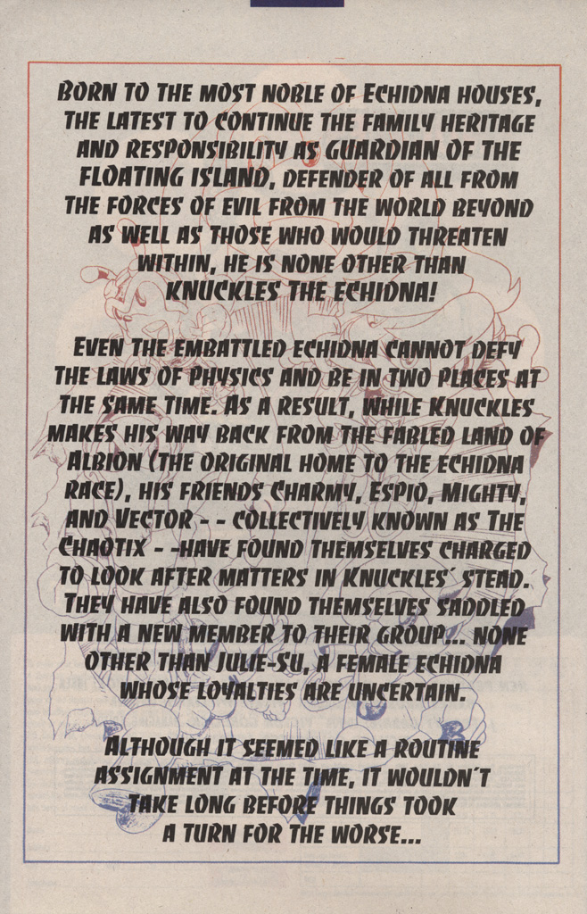 Read online Knuckles the Echidna comic -  Issue #13 - 4