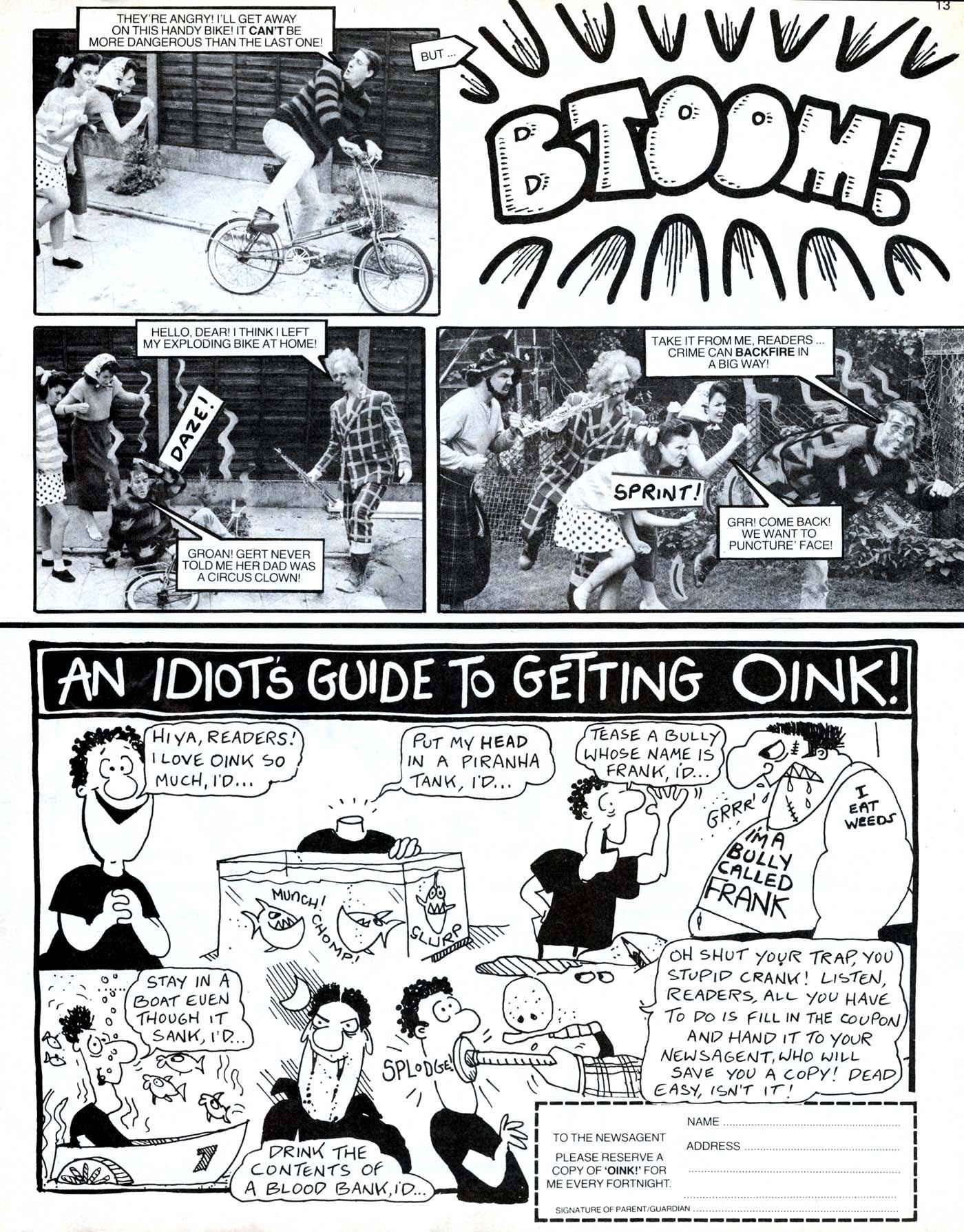 Read online Oink! comic -  Issue #11 - 13
