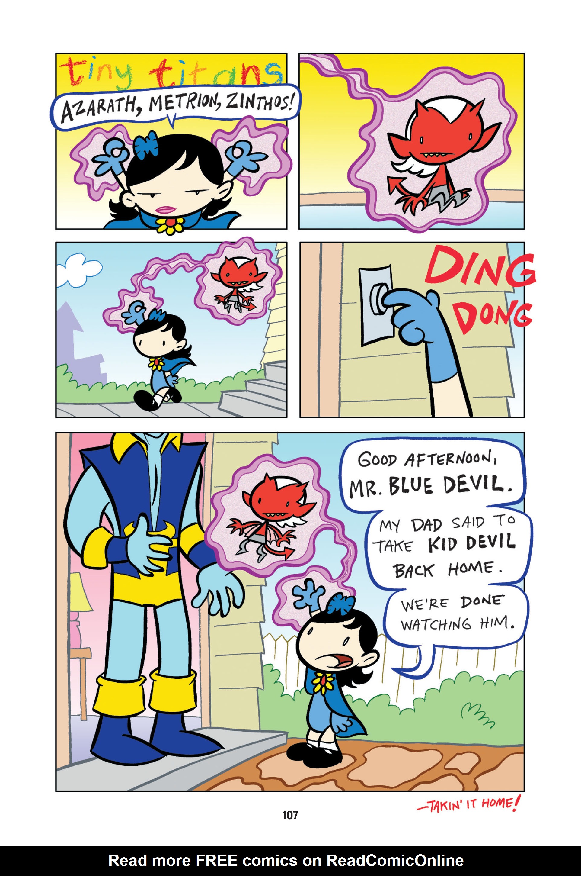 Read online Tiny Titans: Beast Boy & Raven comic -  Issue # TPB - 107