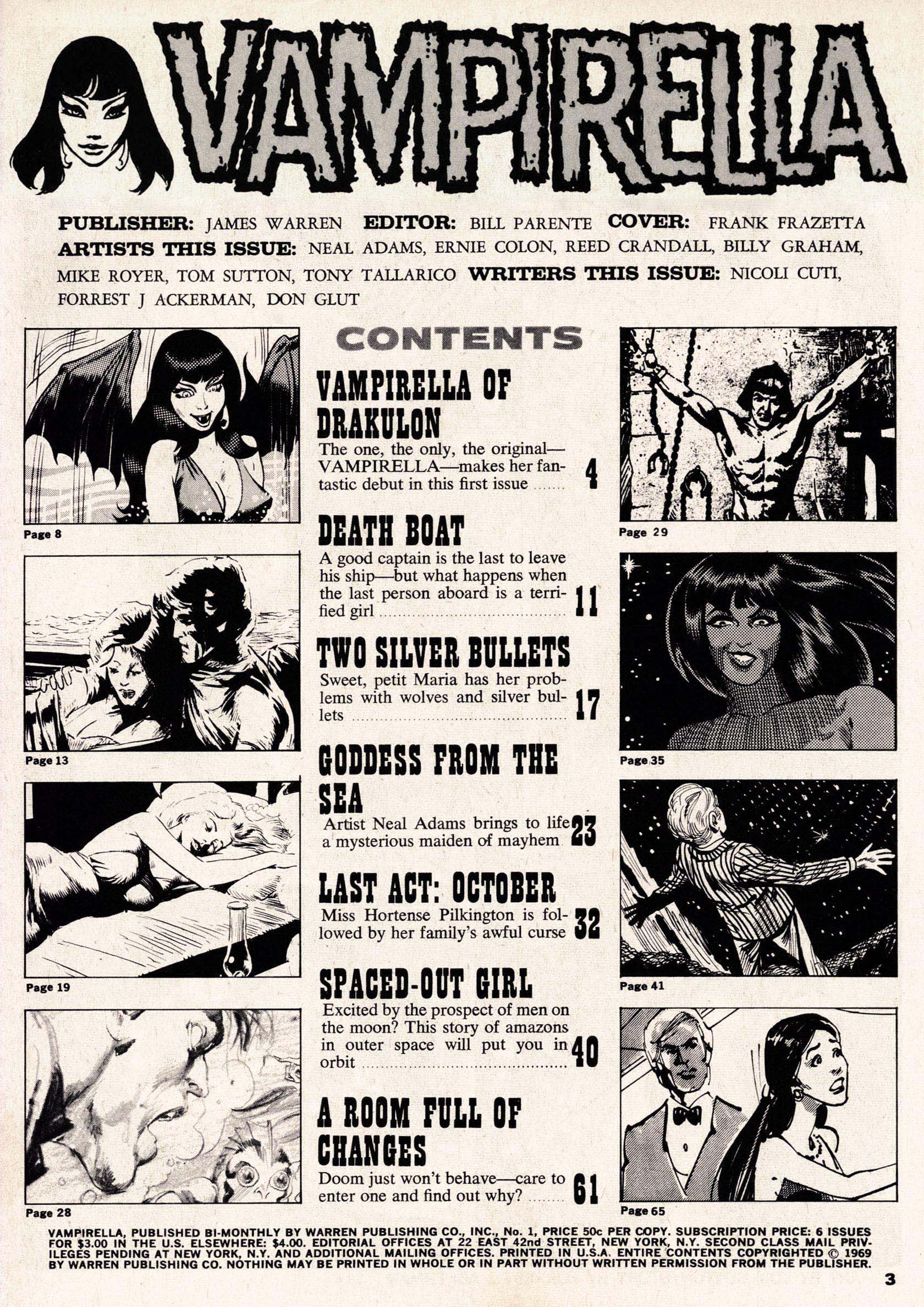Read online Vampirella (1969) comic -  Issue #1 - 3