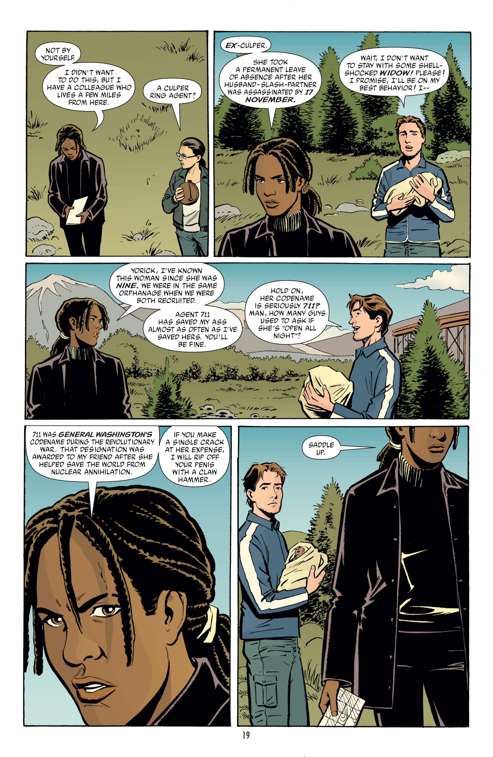 Read online Y: The Last Man (2002) comic -  Issue # _TPB 4 - 19