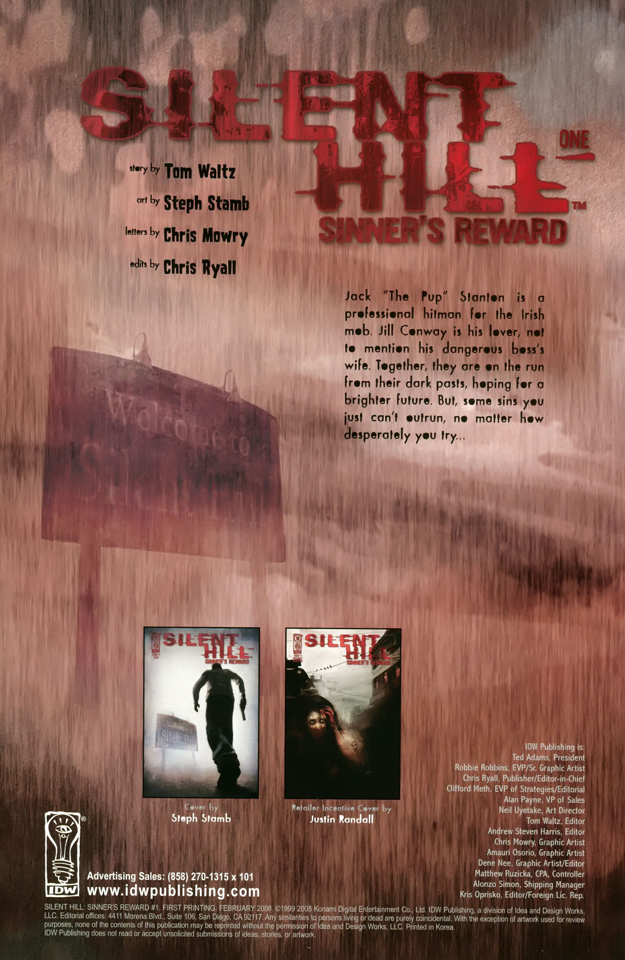 Read online Silent Hill: Sinner's Reward comic -  Issue #1 - 2
