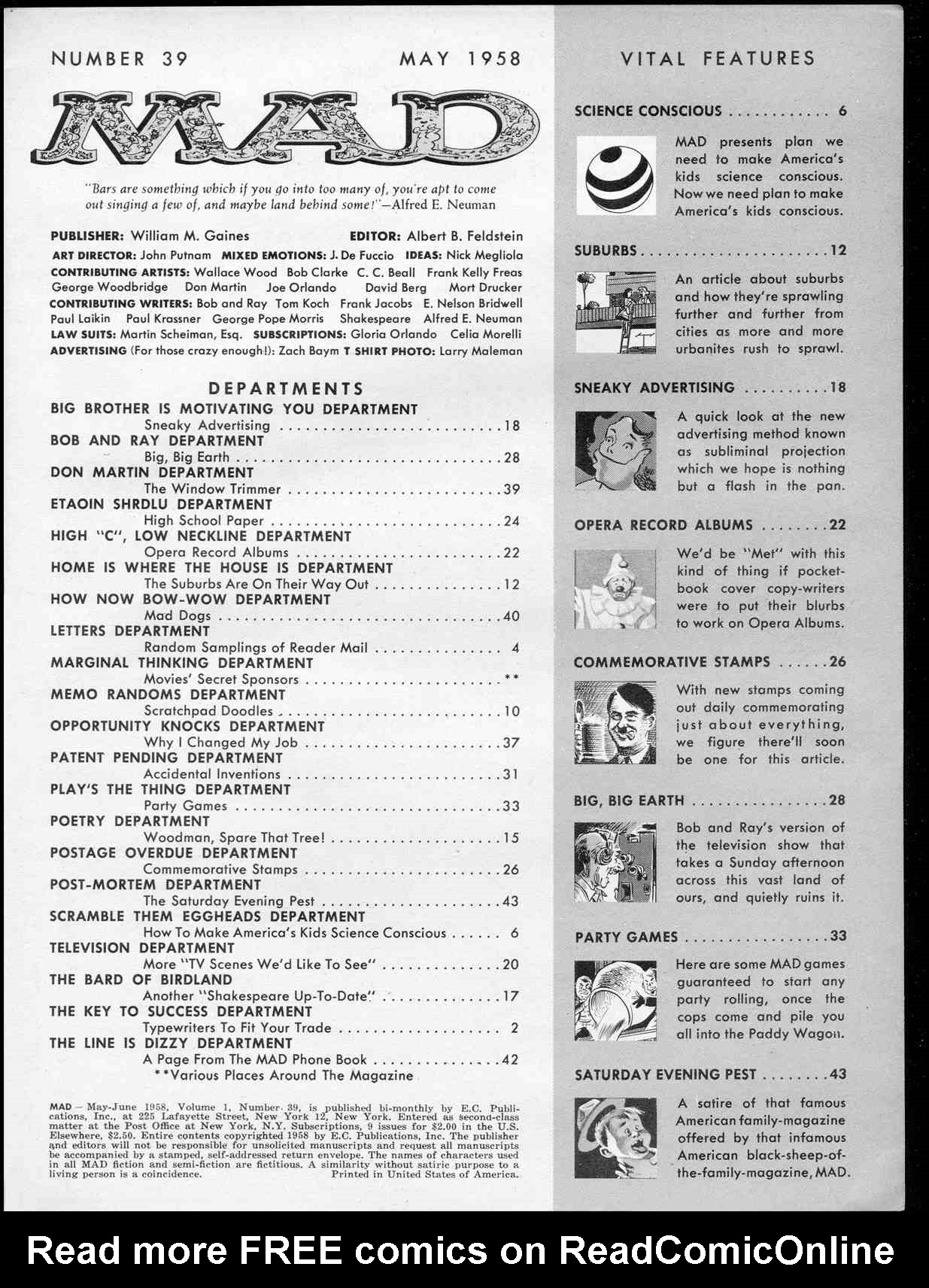 Read online MAD comic -  Issue #39 - 3