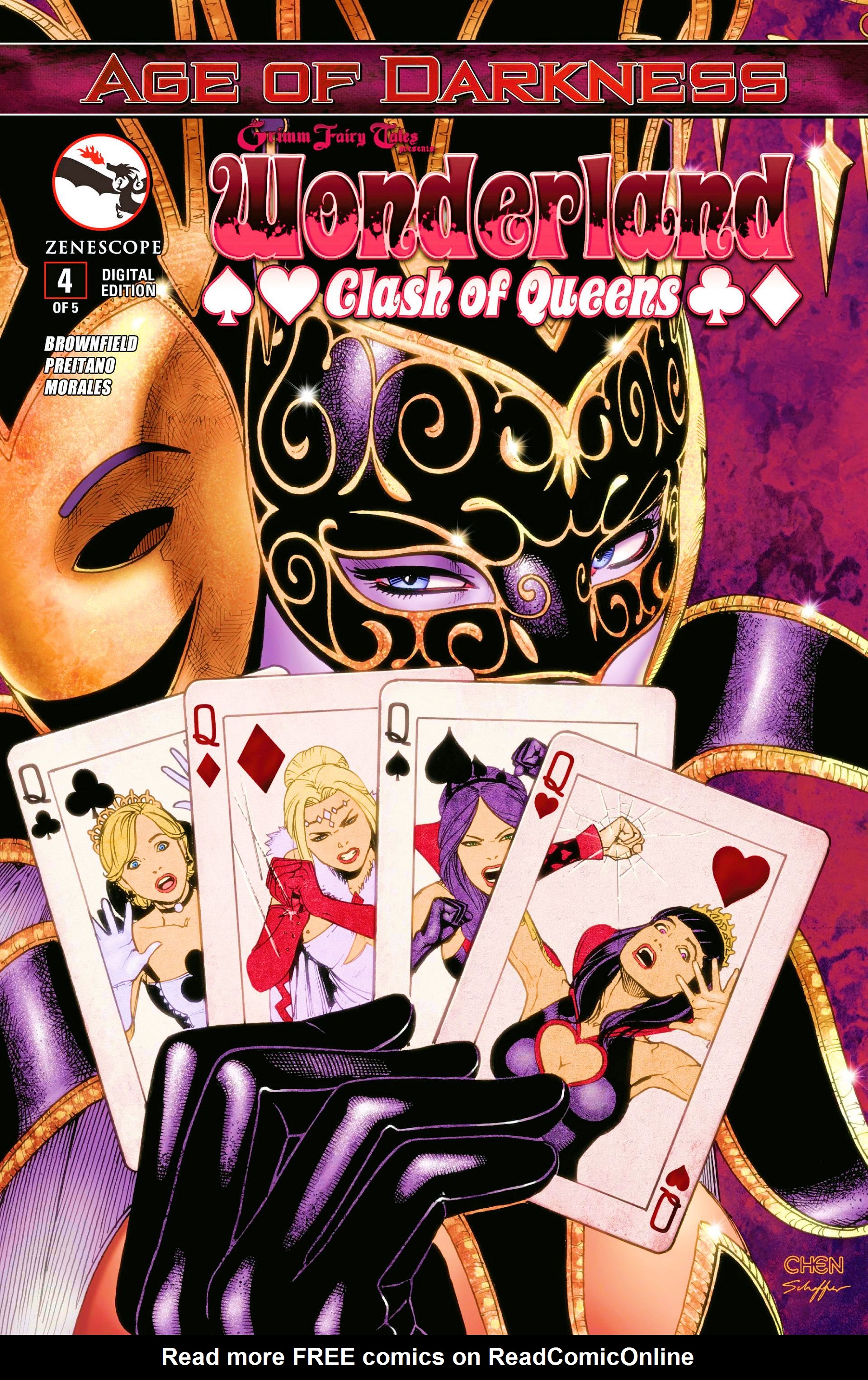 Read online Grimm Fairy Tales presents Wonderland: Clash of Queens comic -  Issue #4 - 1