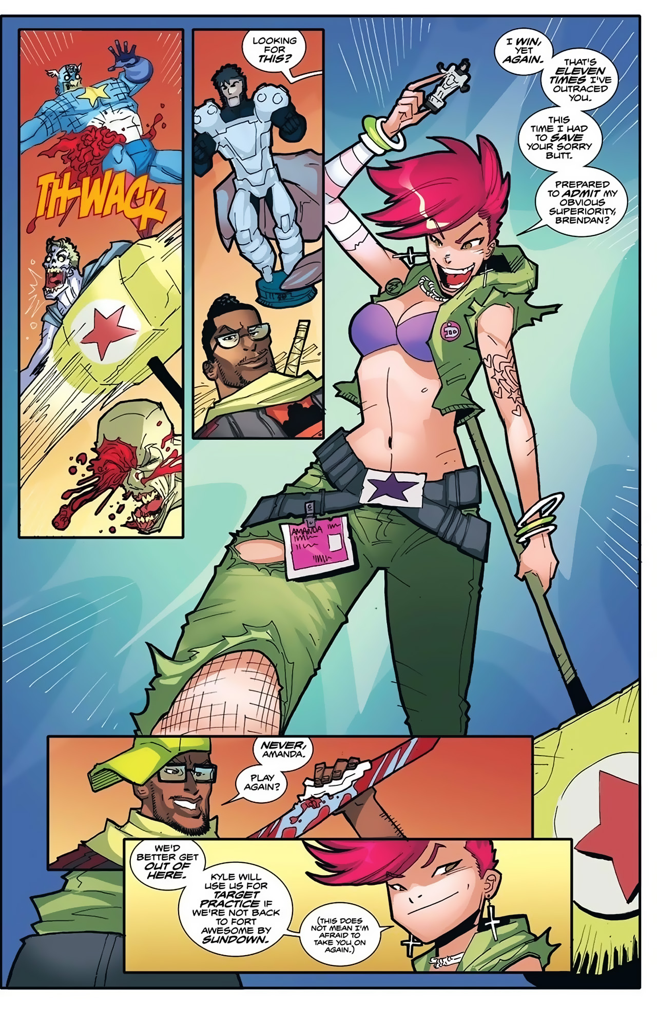 Read online Fanboys vs. Zombies comic -  Issue #5 - 13