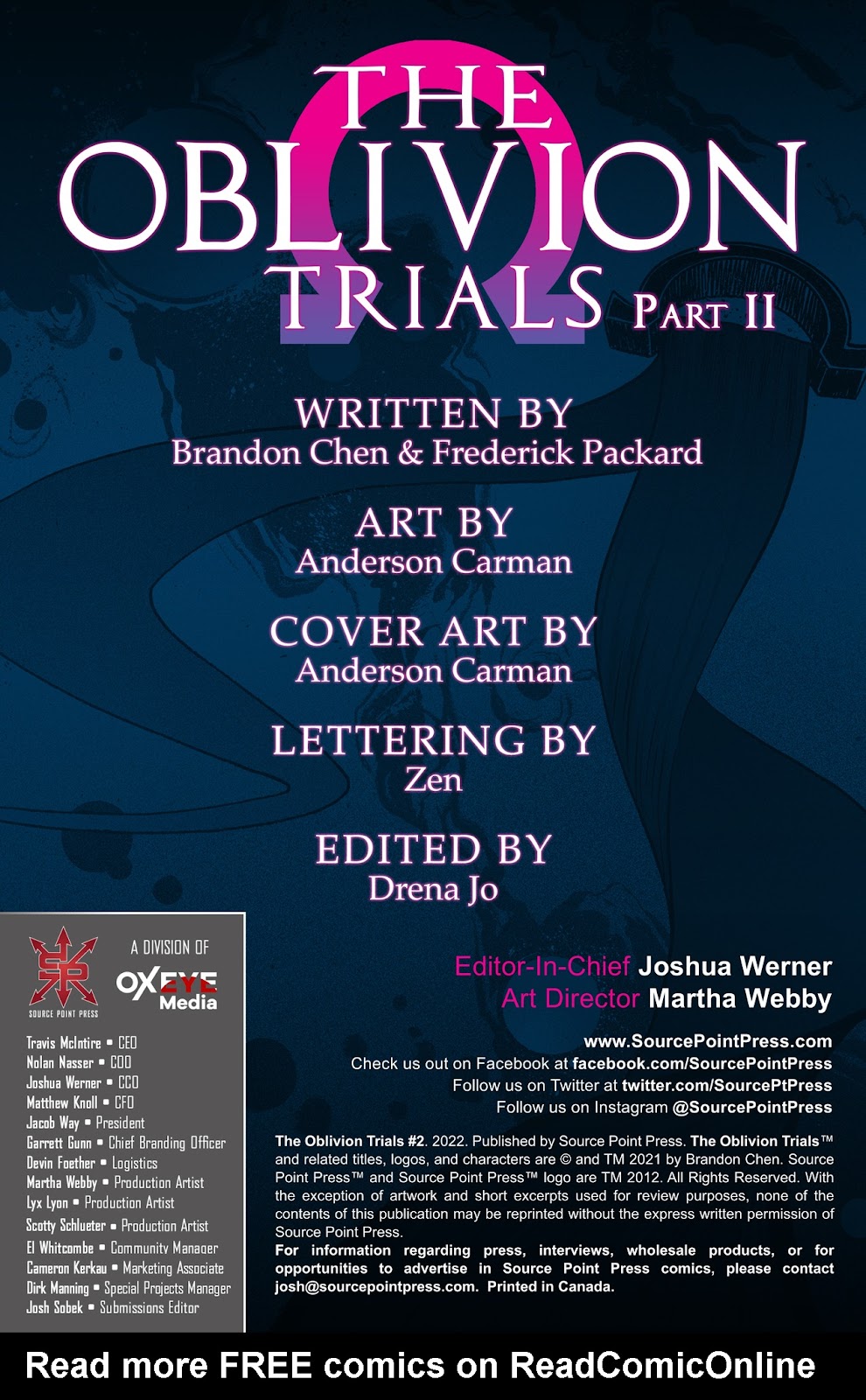 The Oblivion Trials issue 2 - Page 2