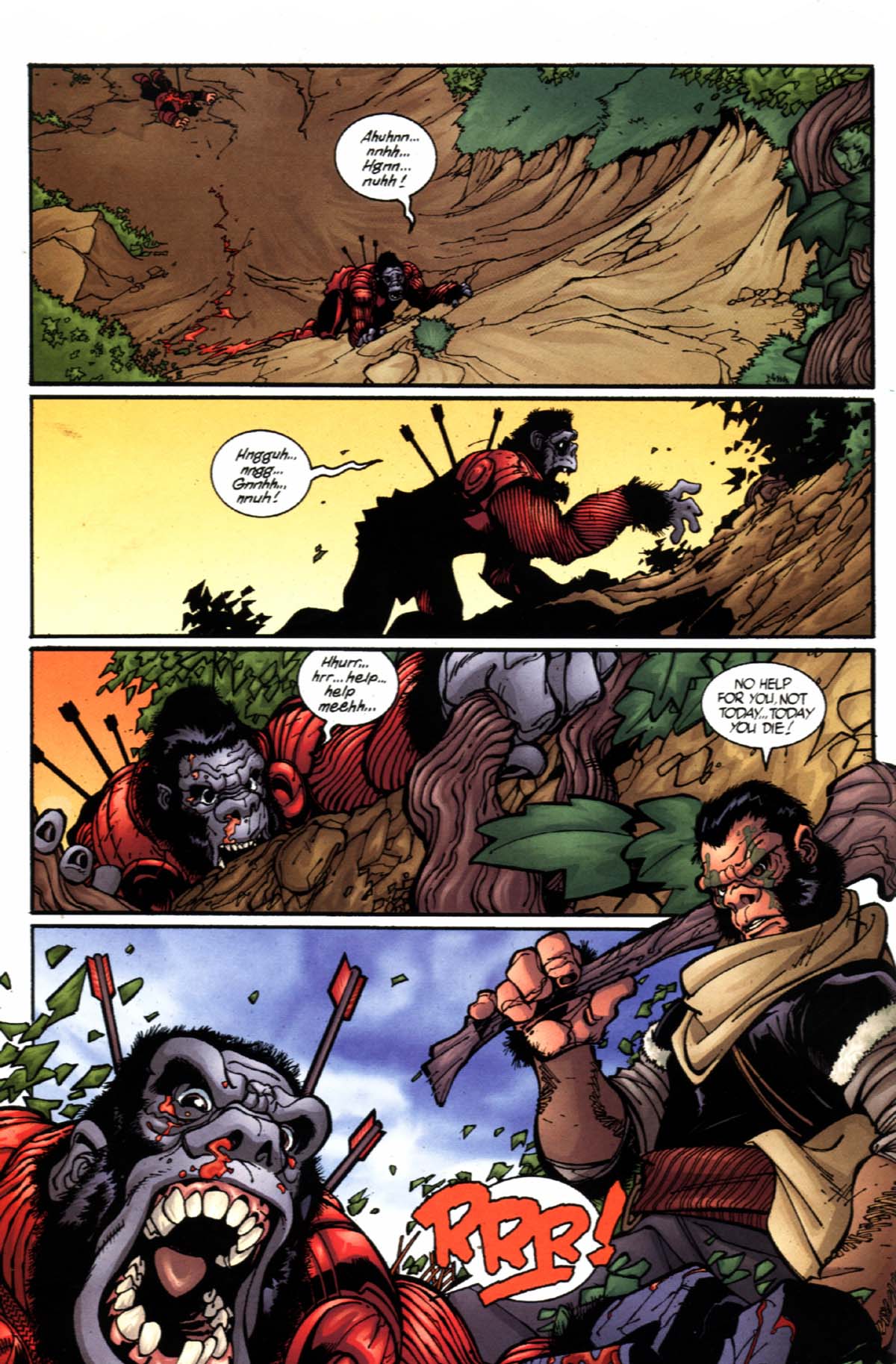 Read online Planet of the Apes: The Human War comic -  Issue #2 - 4