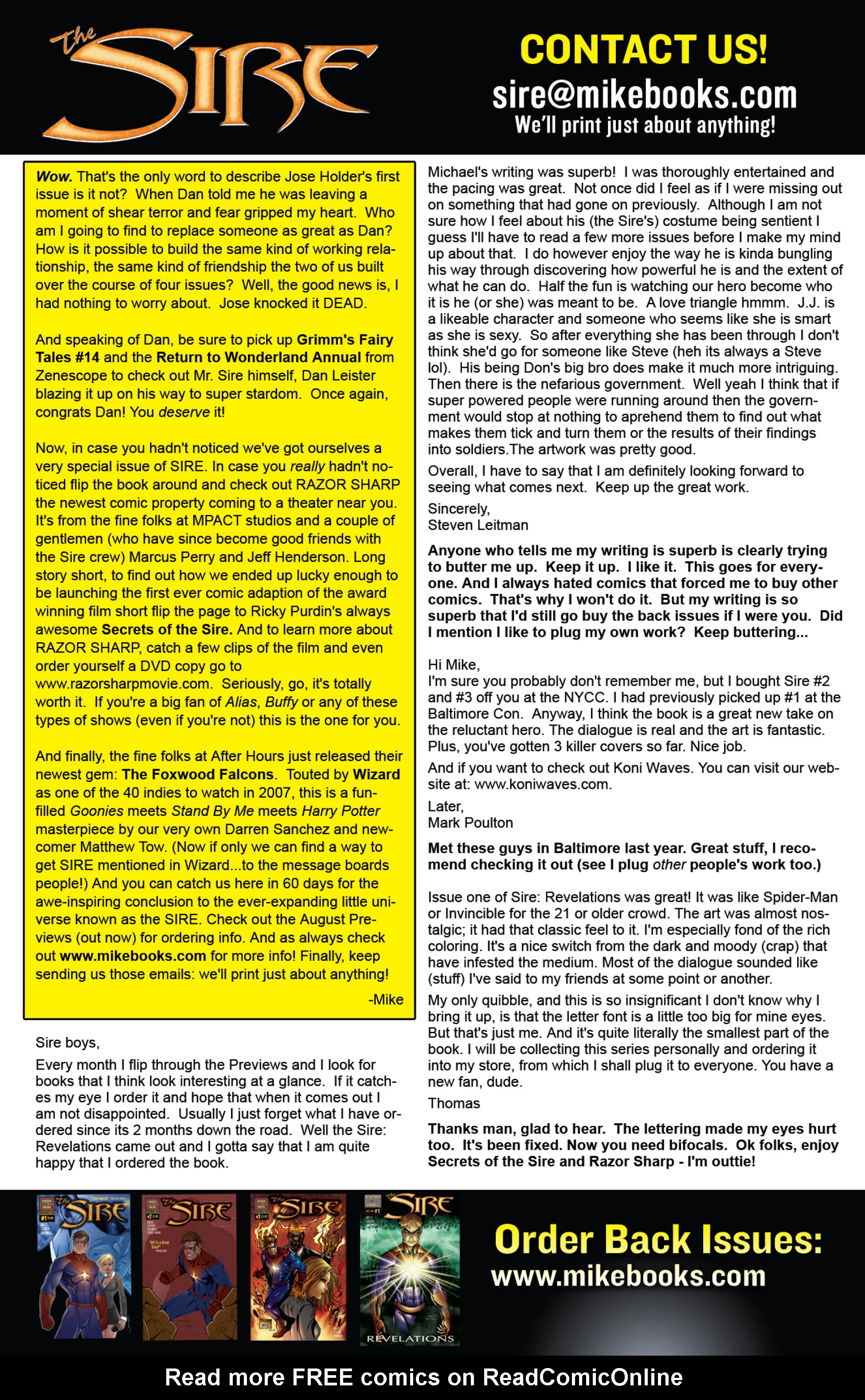 Read online The Sire comic -  Issue #5 - 25