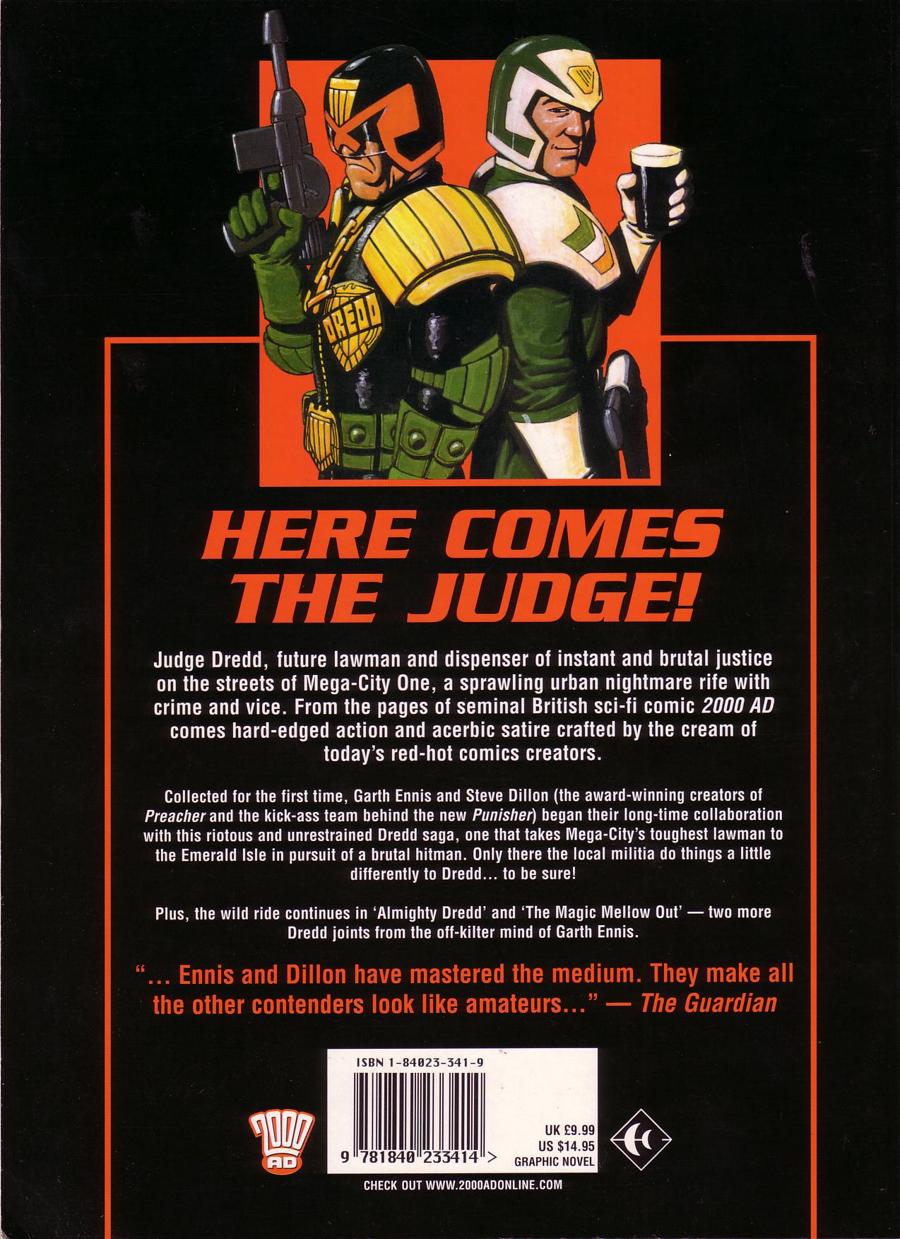 Read online Judge Dredd: Emerald Isle comic -  Issue # TPB - 76