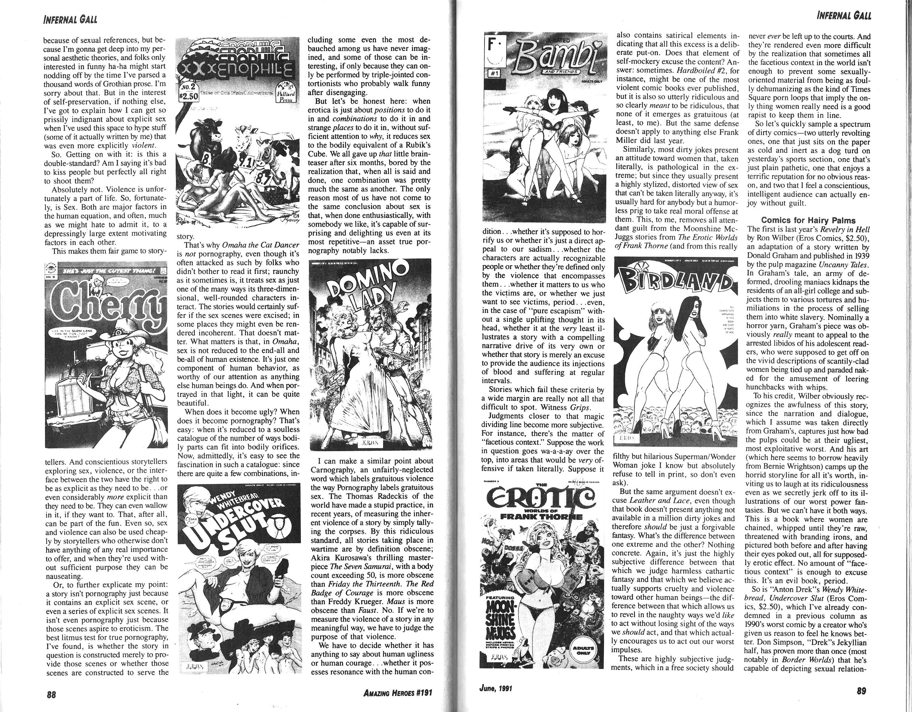 Read online Amazing Heroes comic -  Issue #191 - 45
