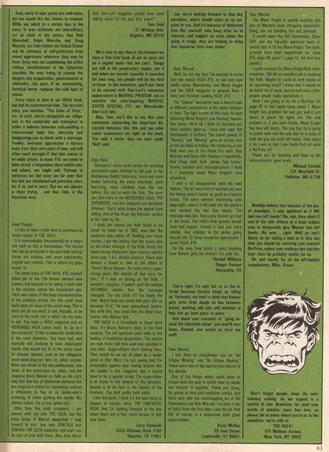 Read online Hulk (1978) comic -  Issue #18 - 64