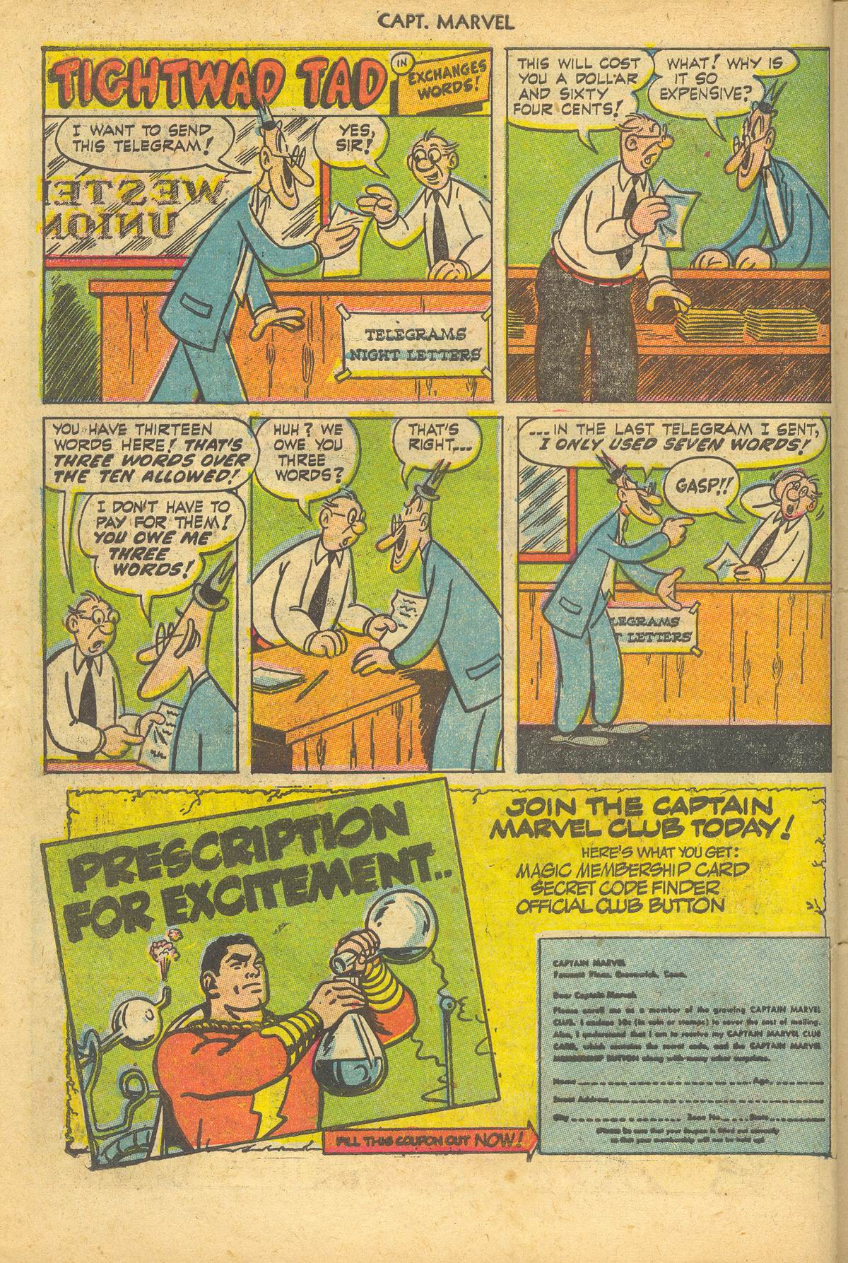 Read online Captain Marvel Adventures comic -  Issue #139 - 10