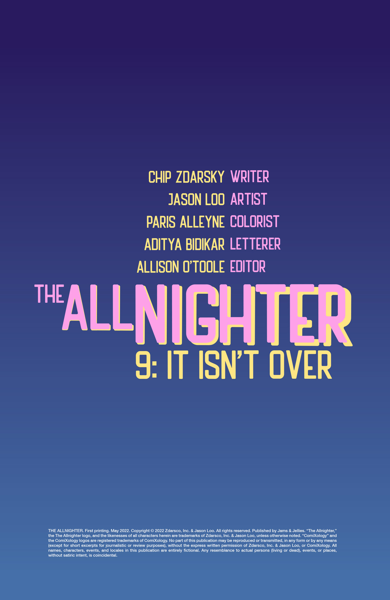 Read online The All-Nighter comic -  Issue #9 - 2