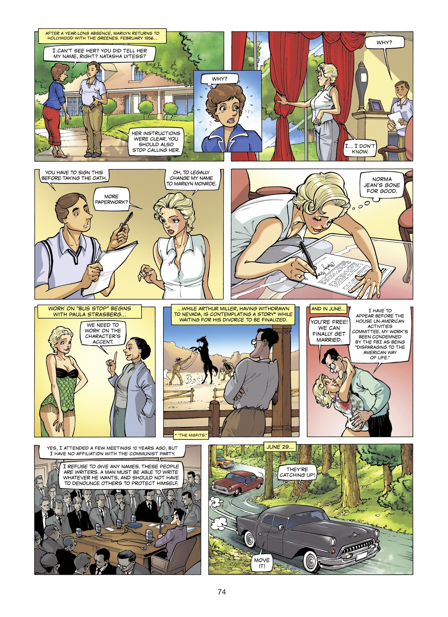 Read online The Stars of History: Marilyn Monroe comic -  Issue # TPB - 74