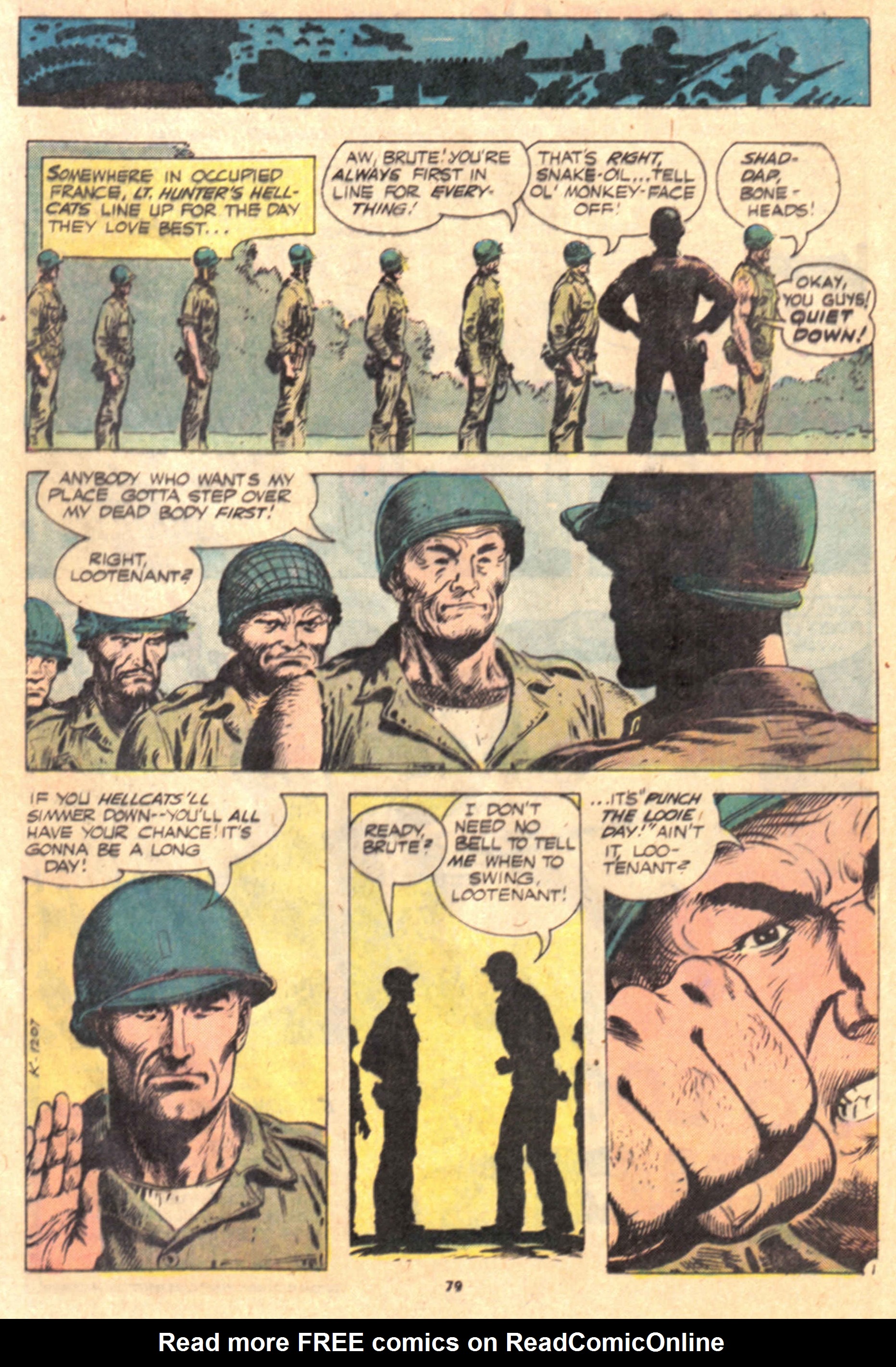 Read online Our Army at War (1952) comic -  Issue #269 - 79
