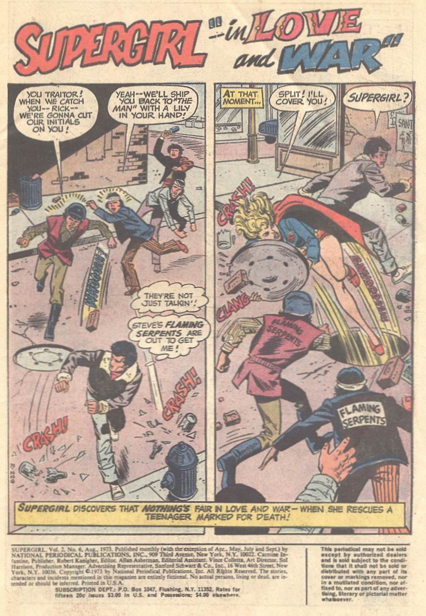 Read online Supergirl (1972) comic -  Issue #6 - 2