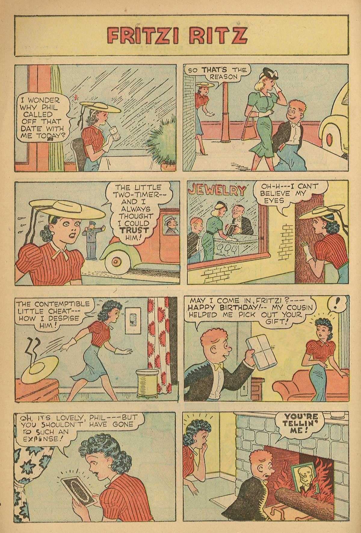 Read online Fritzi Ritz (1948) comic -  Issue #4 - 14