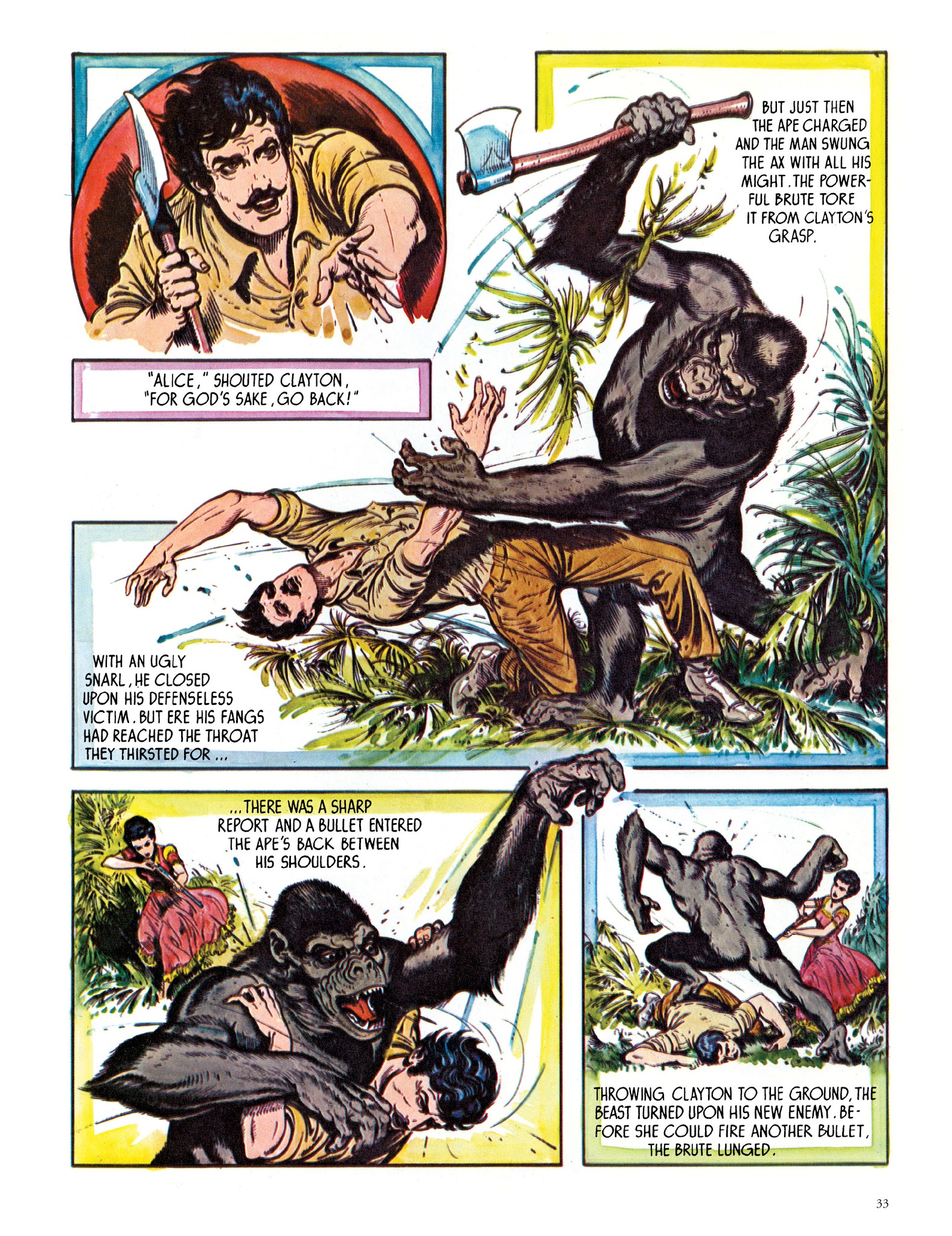 Read online Edgar Rice Burroughs' Tarzan: Burne Hogarth's Lord of the Jungle comic -  Issue # TPB - 35